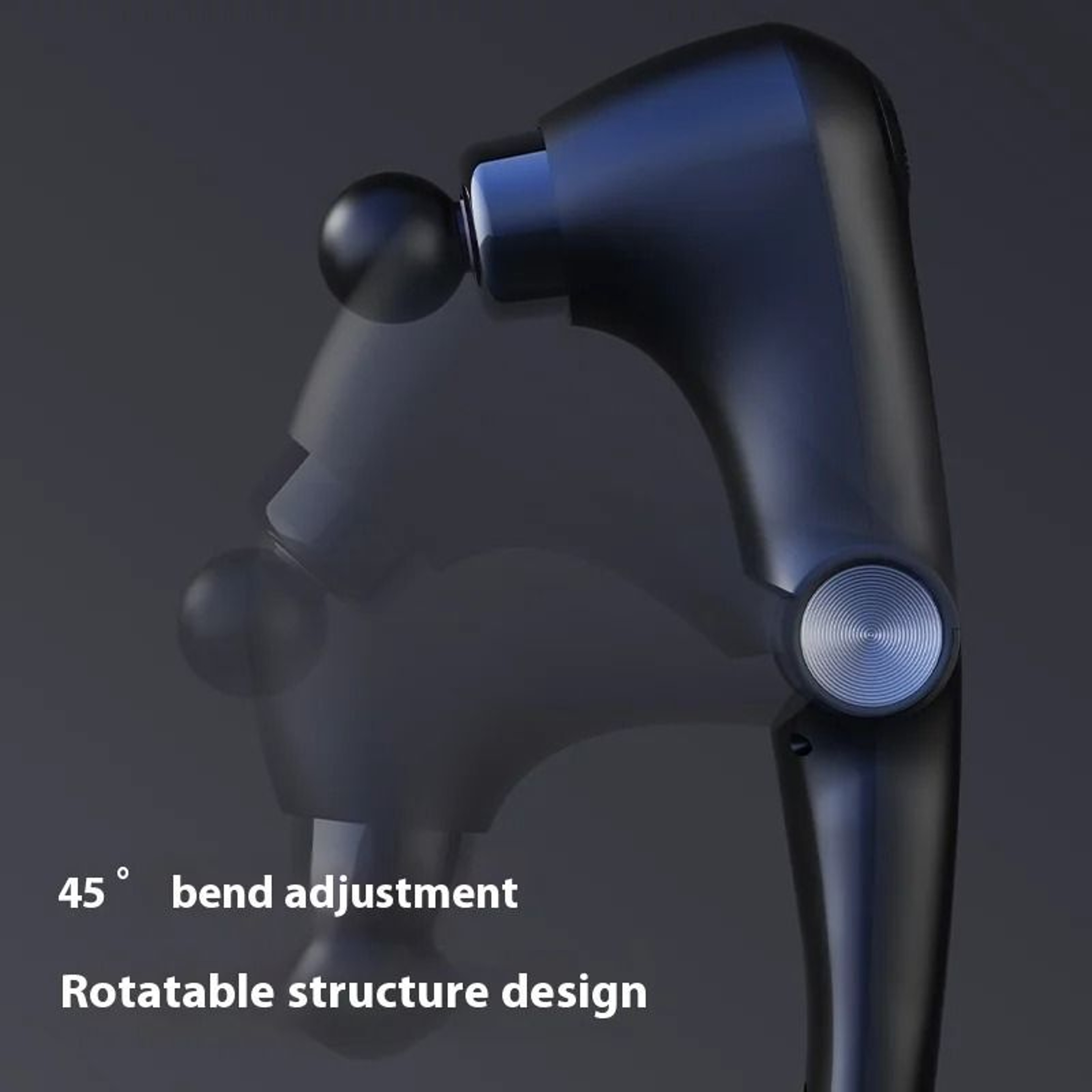 Portable Fascia Massage Gun With Hot And Cold Heads And Adjustable Angles 5