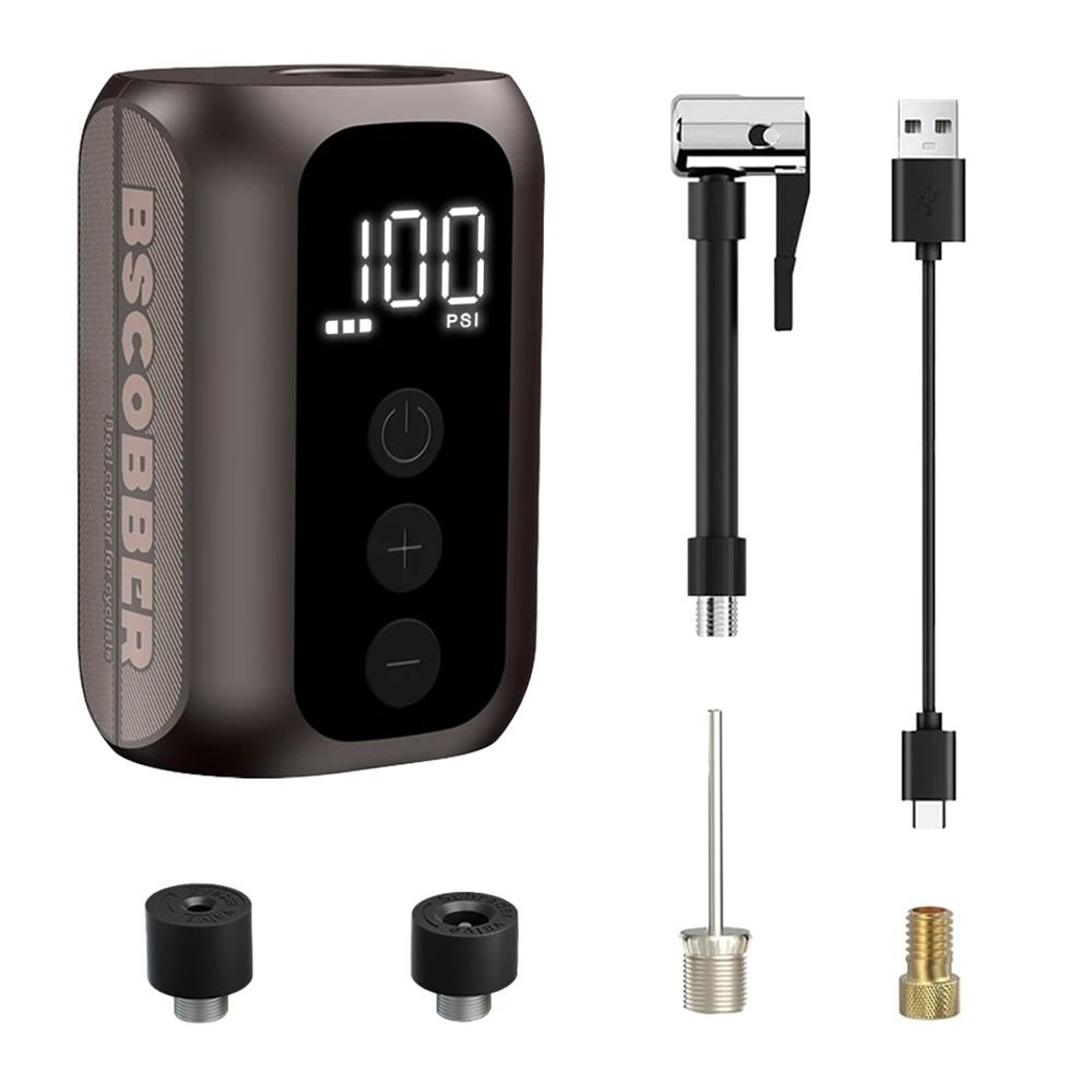 Portable Rechargeable Air Pump 100PSI HighPressure Wireless Tire Inflator 6