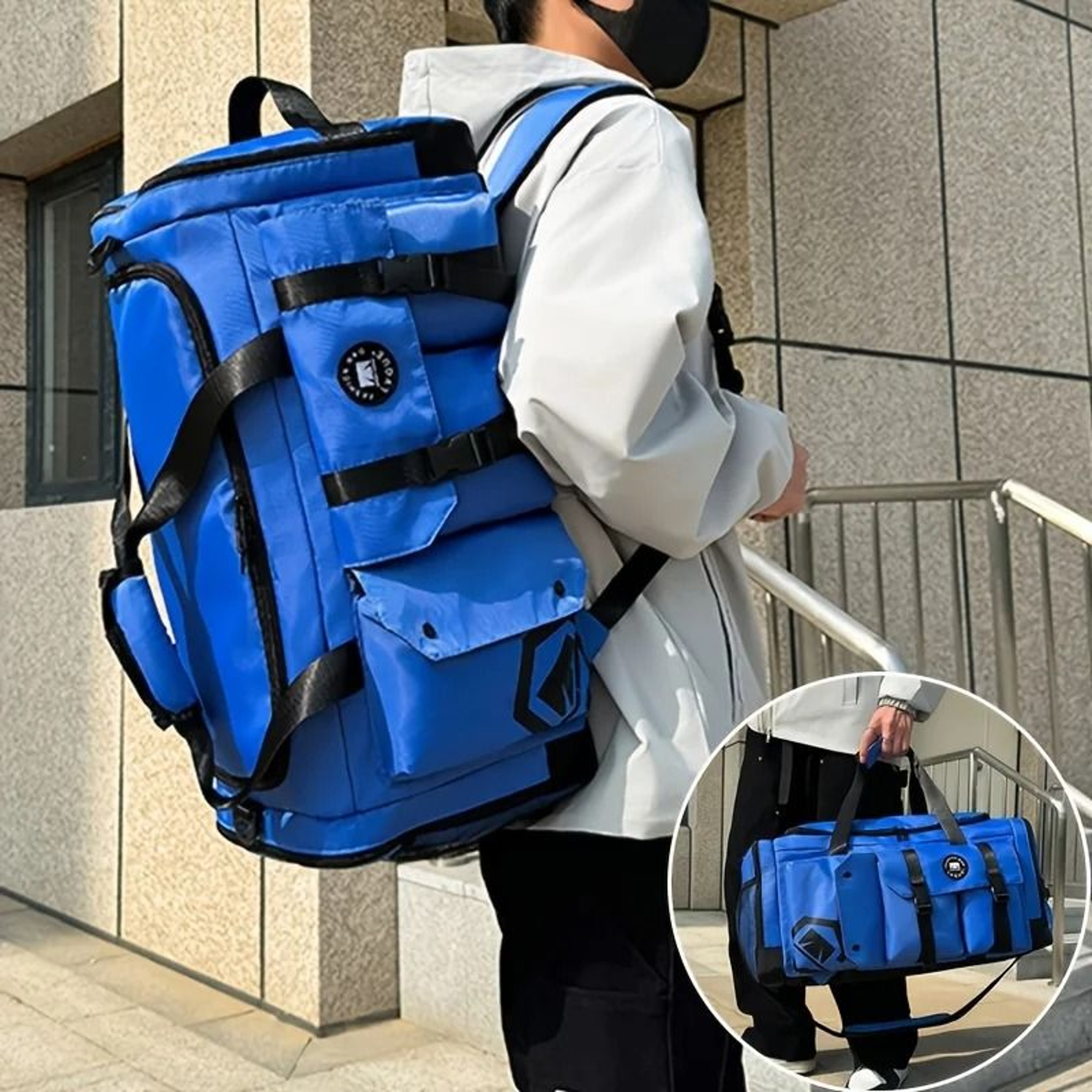 Large Capacity Travel And Gym Bag  Waterproof Duffel With WetDry Separation And Shoe Compartment 1