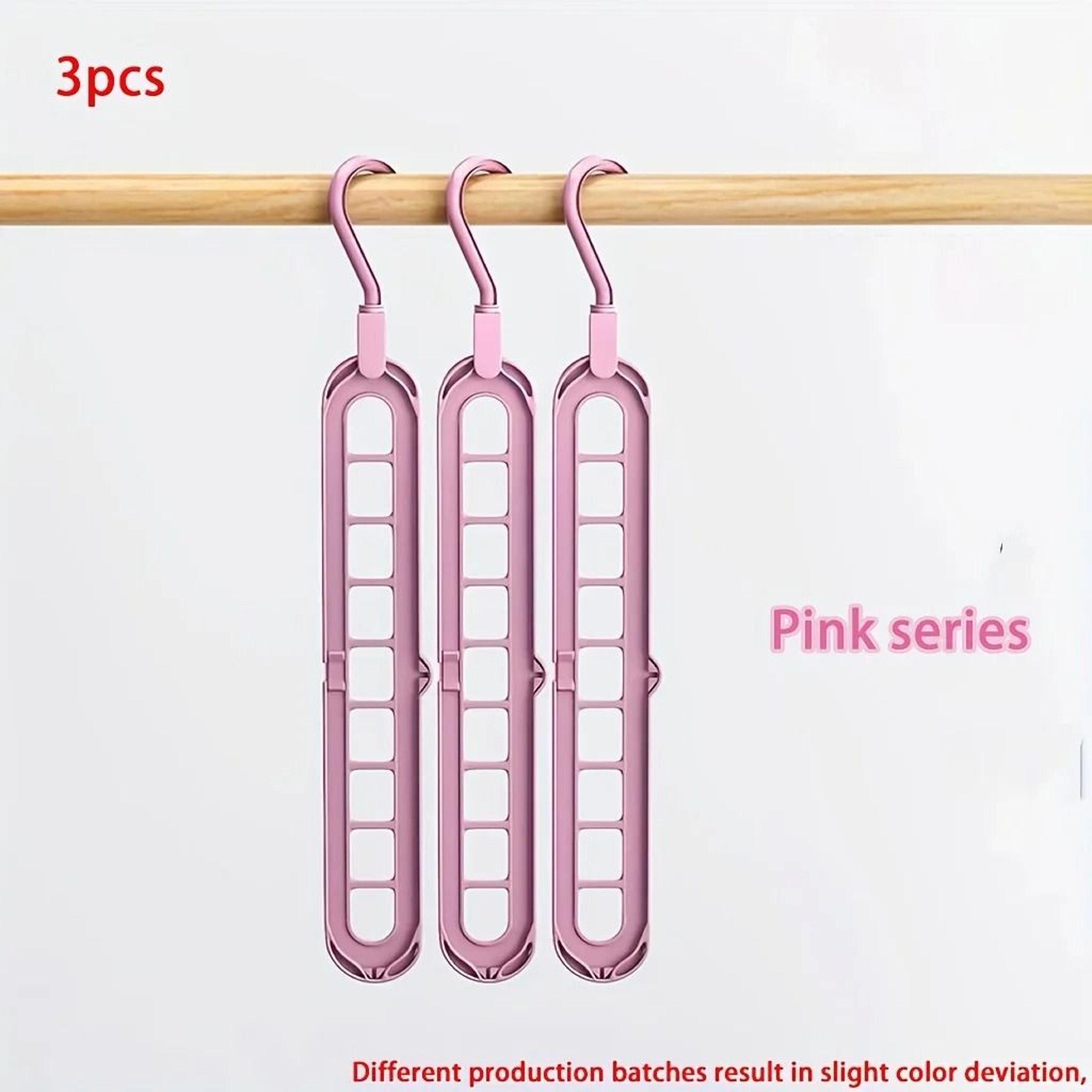 3pcs Foldable 9Hole Space Saving Clothes Hangers  Heavy Duty Closet Organizer For Home And Dorm 10