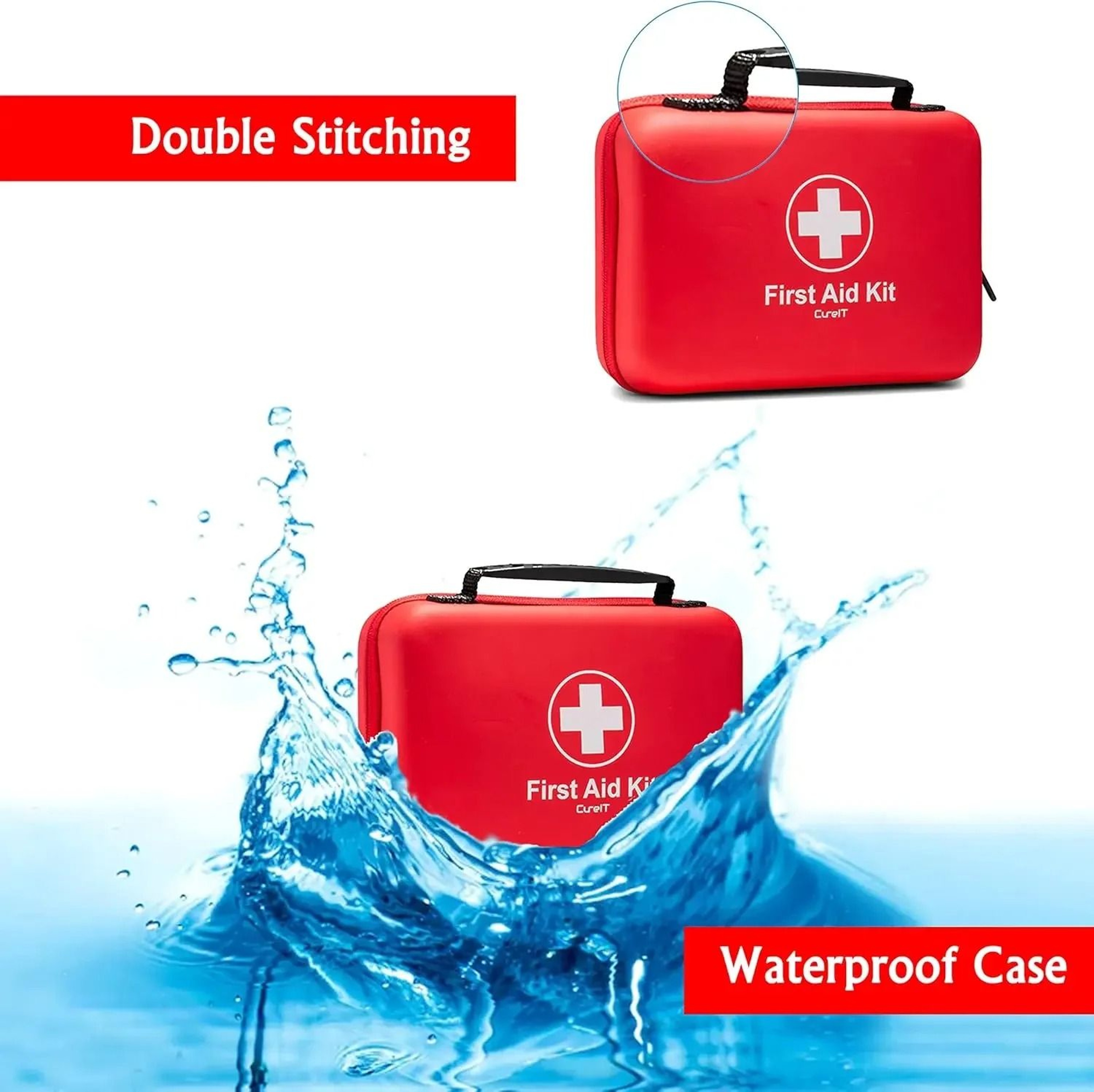 Waterproof PU First Aid Bag  Compact Travel Emergency Medical Organizer For Home Car And Outdoor Us 3