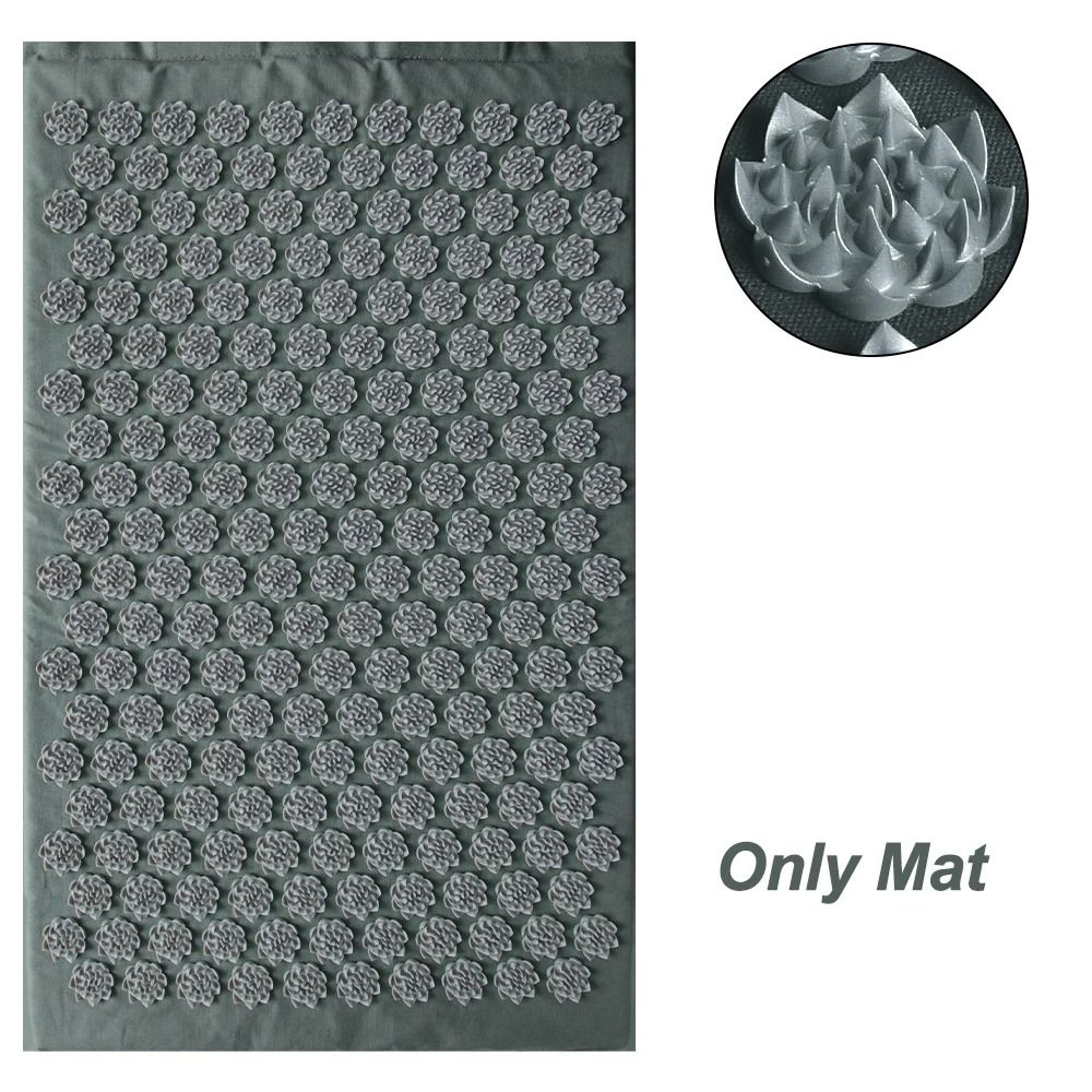 Acupressure Yoga Mat And Pillow Set With Spikes Massage Cushion For Back Neck And Foot Pain Relief 6