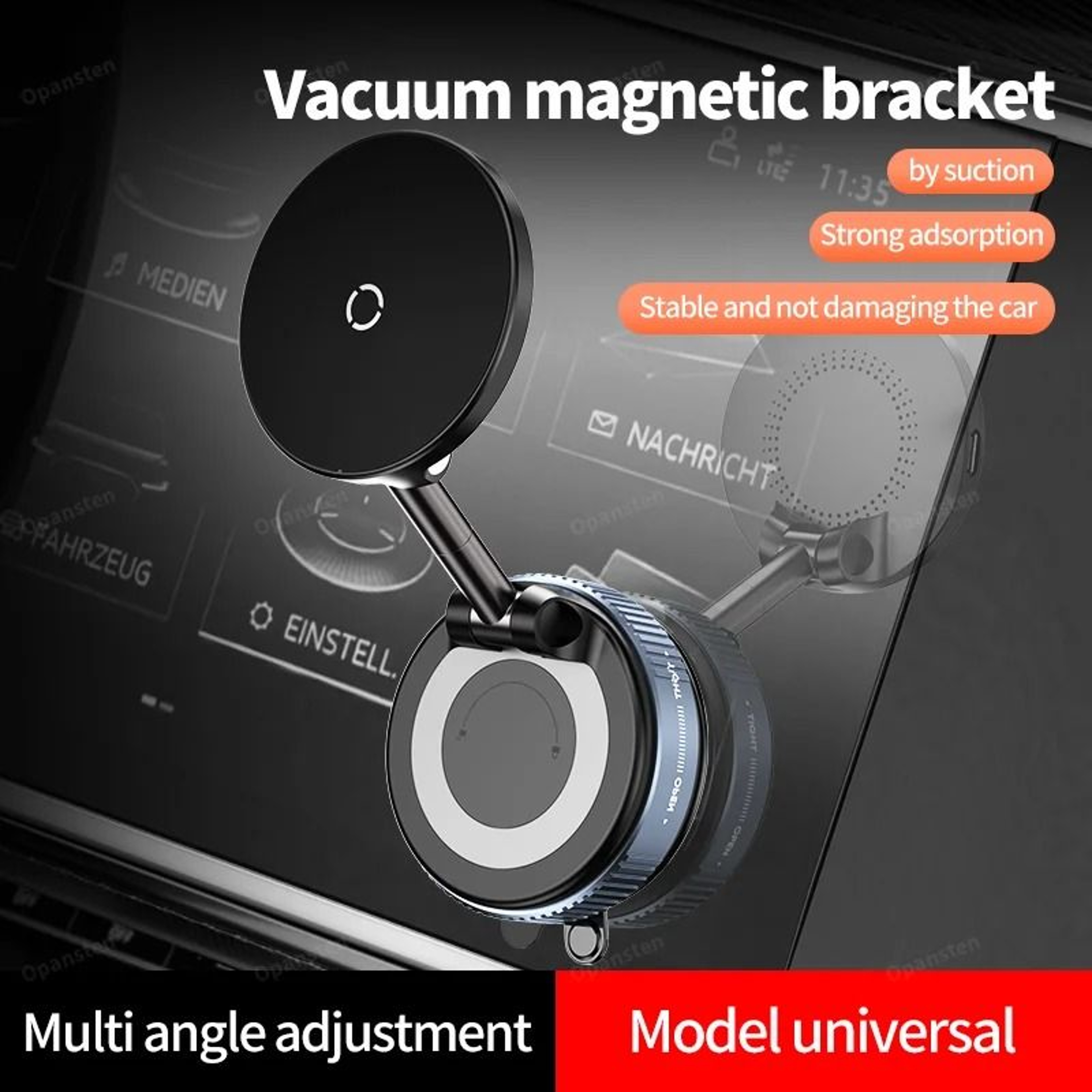 Magnetic Wireless Car Charger And Phone Holder 1