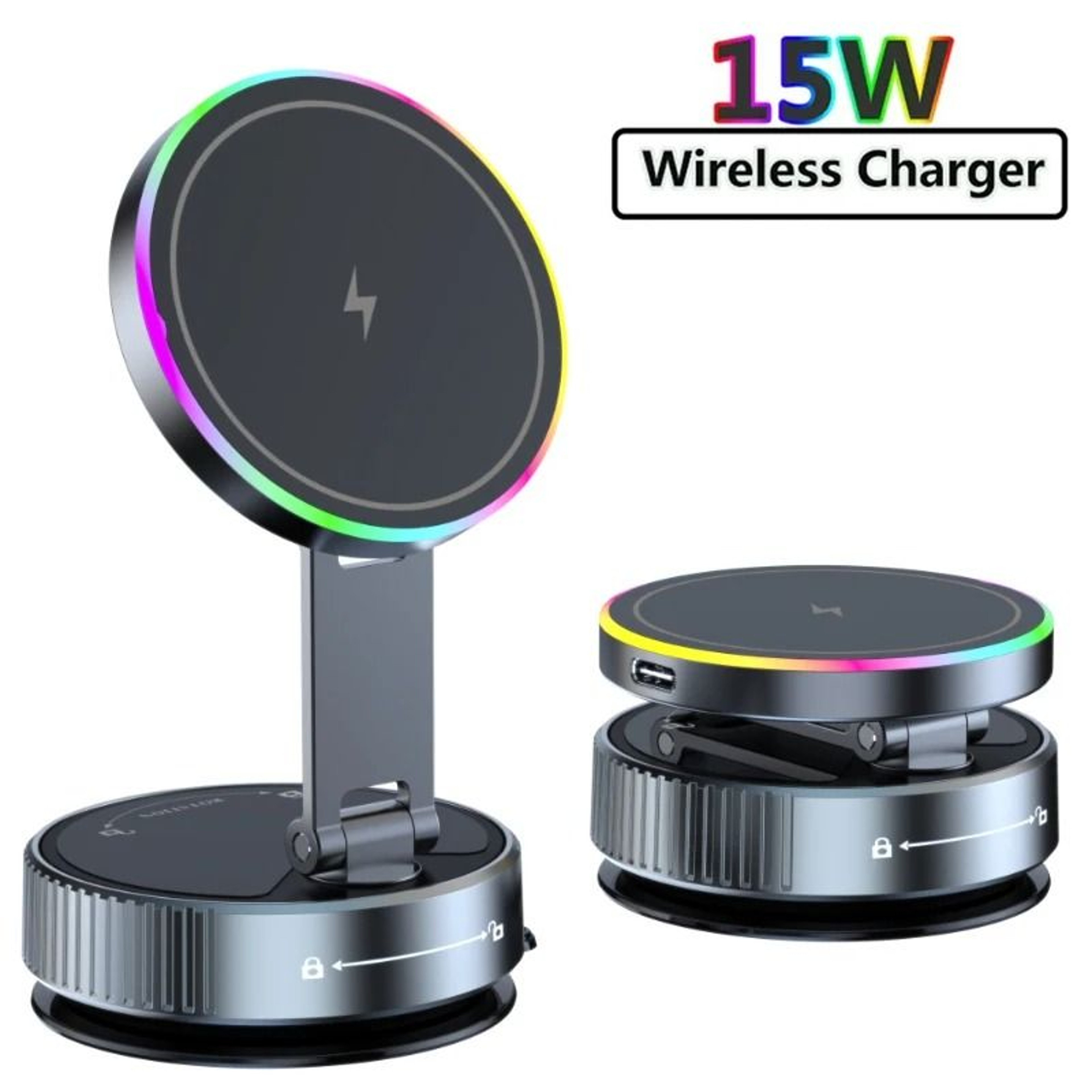 Magnetic Wireless Car Charger Mount 1
