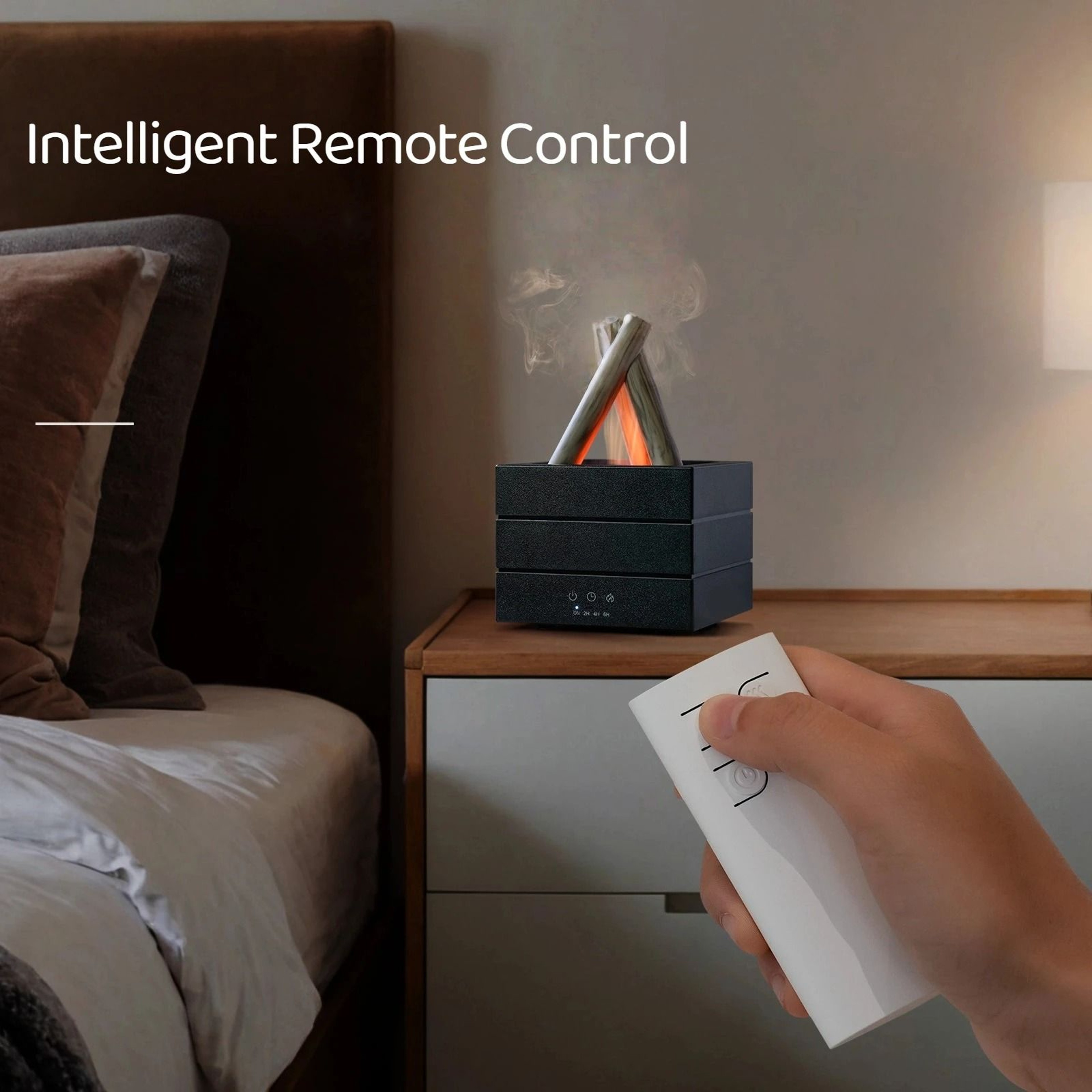 Flame Effect Aroma Diffuser With Remote Control 5