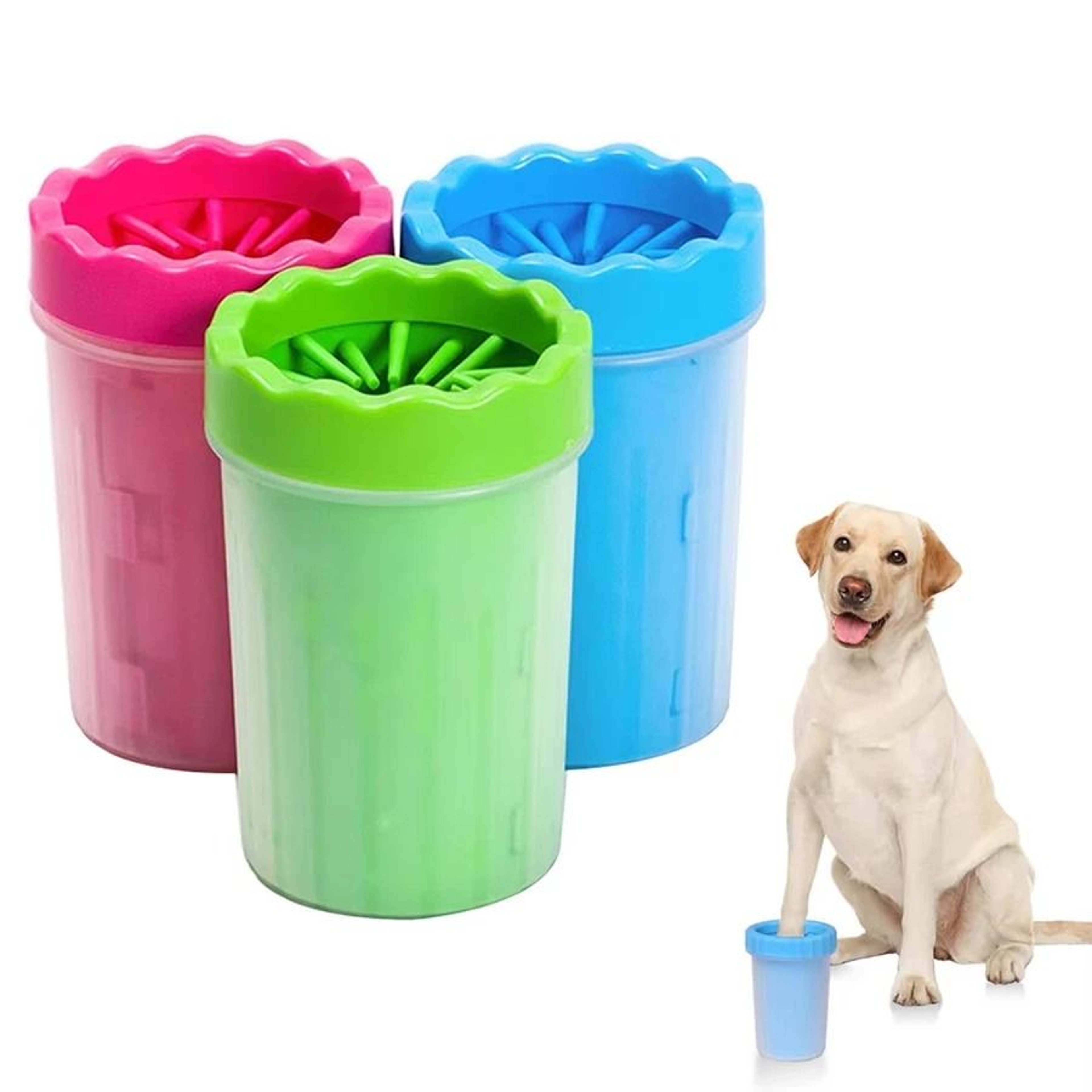 Pet Paw Cleaning Cup With Soft Silicone Brush 0