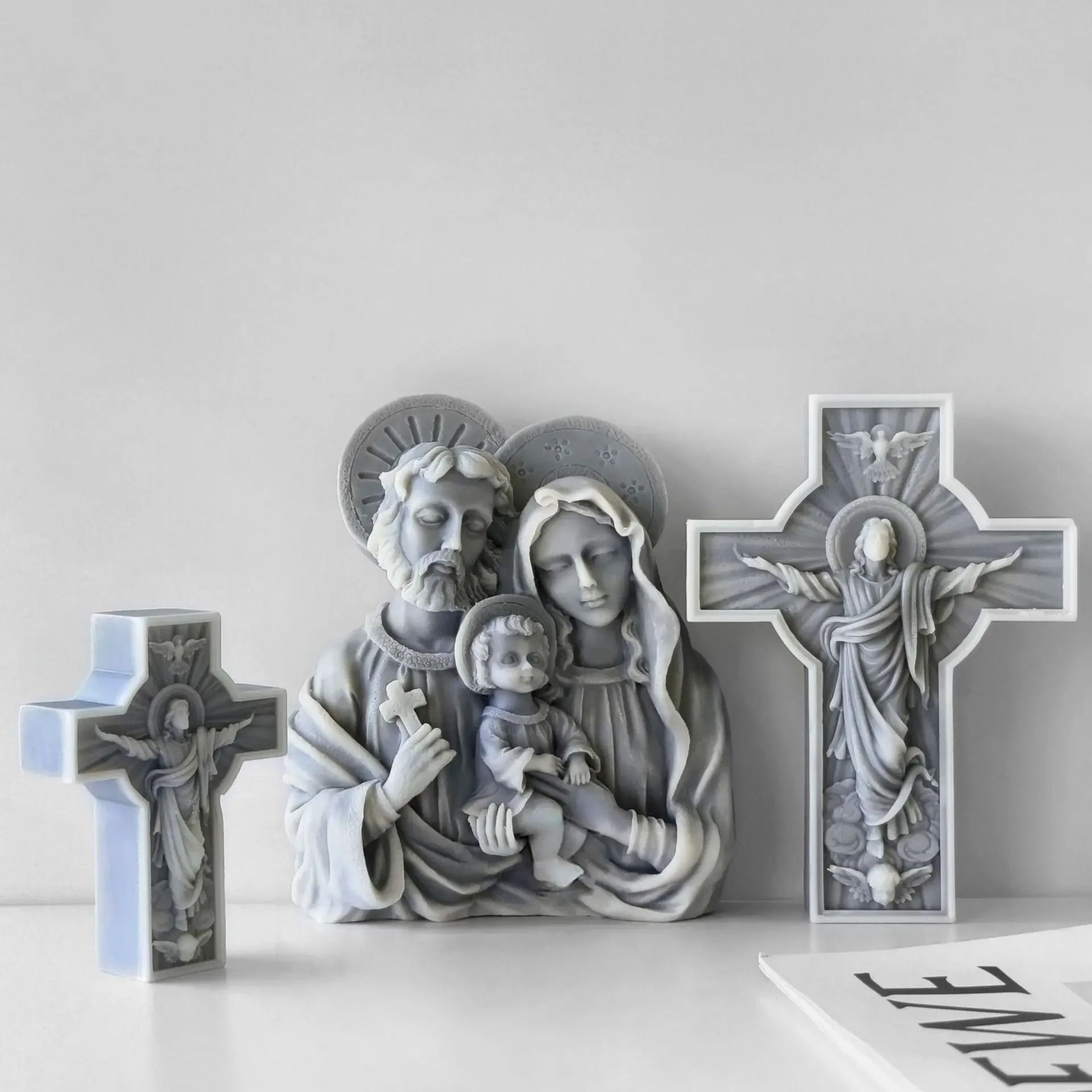 Jesus Cross Silicone Candle Mold For DIY Crafts 2