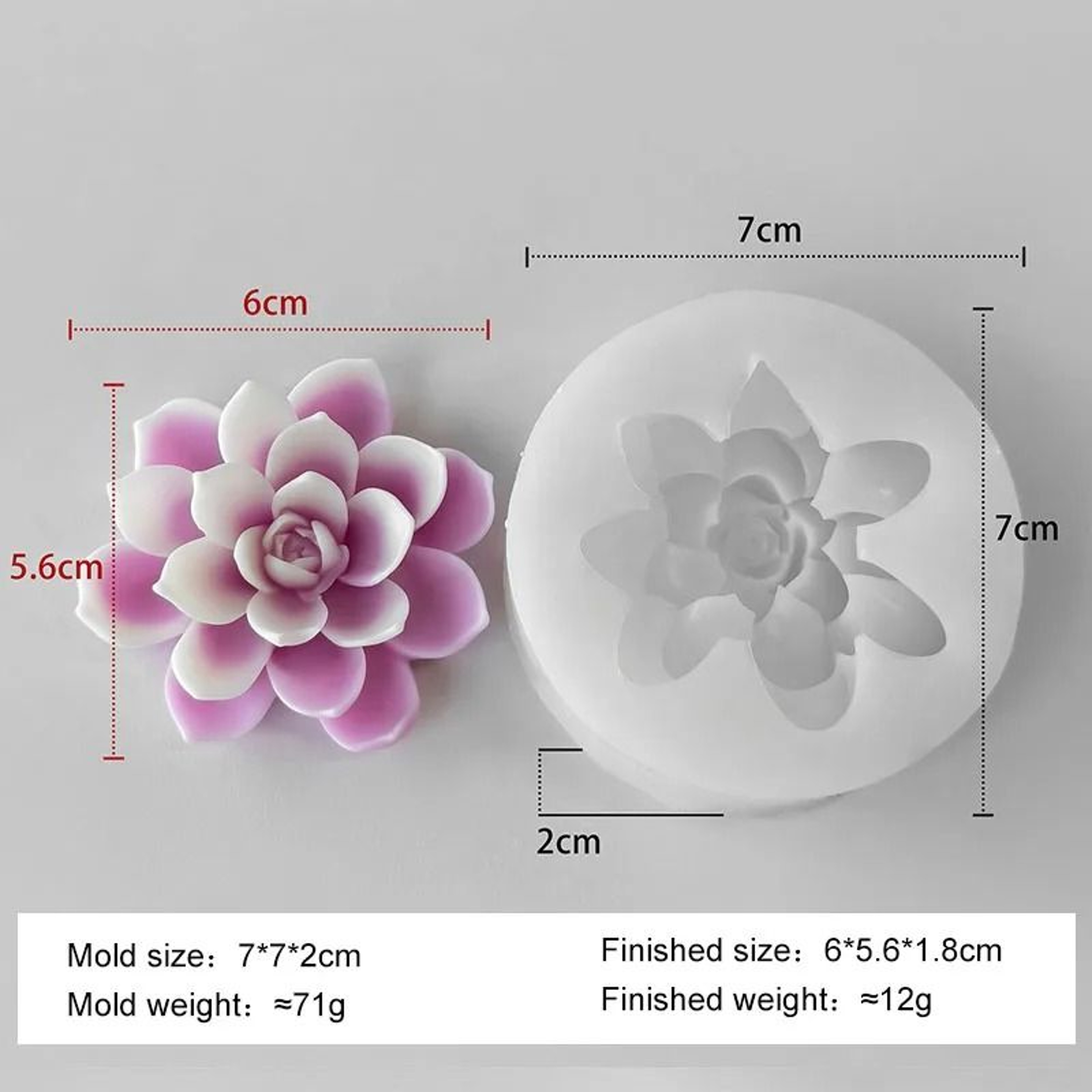 Lotus Flower Silicone Candle Mold For DIY Crafts 6