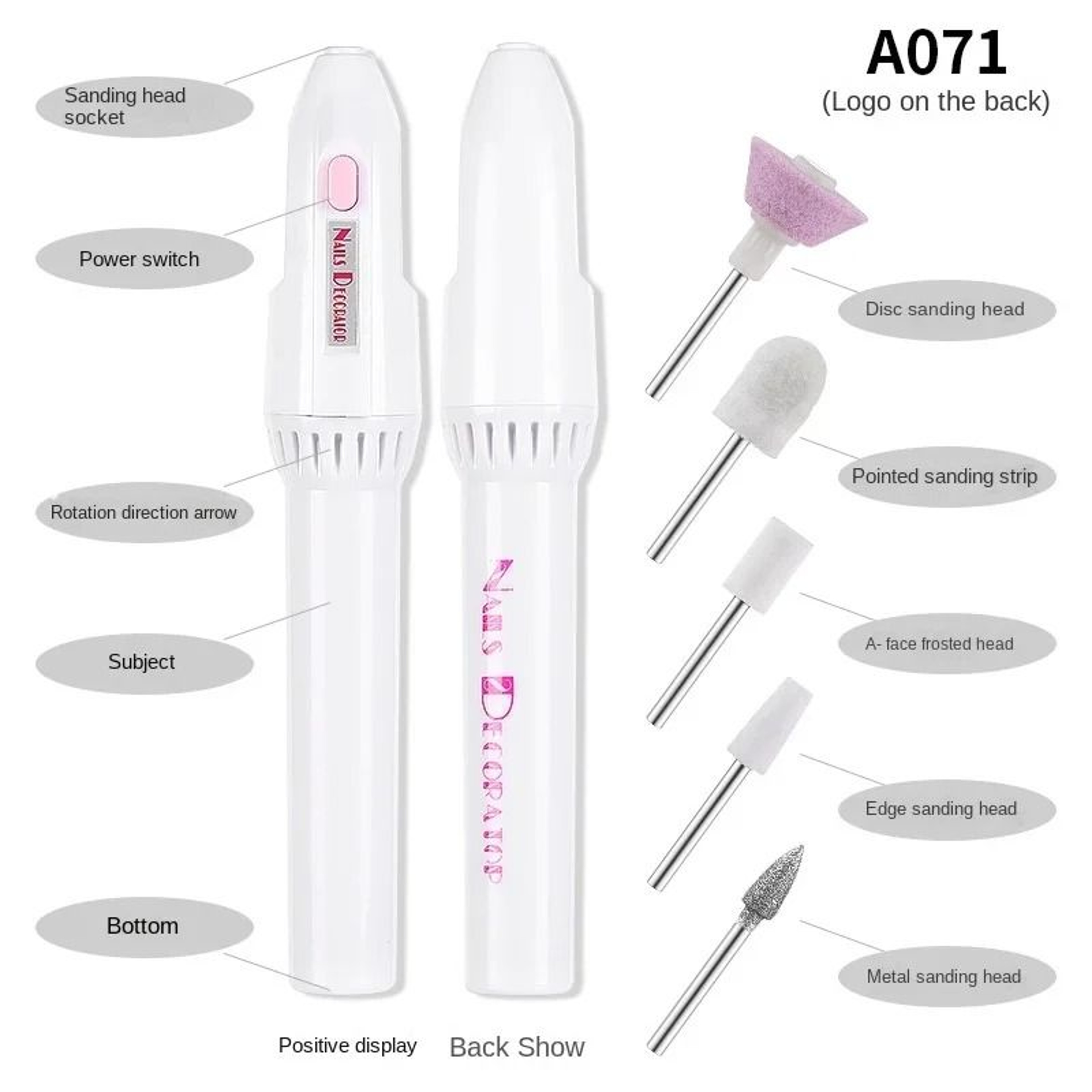 Mini Electric Nail Drill Kit For Manicure And Pedicure 5