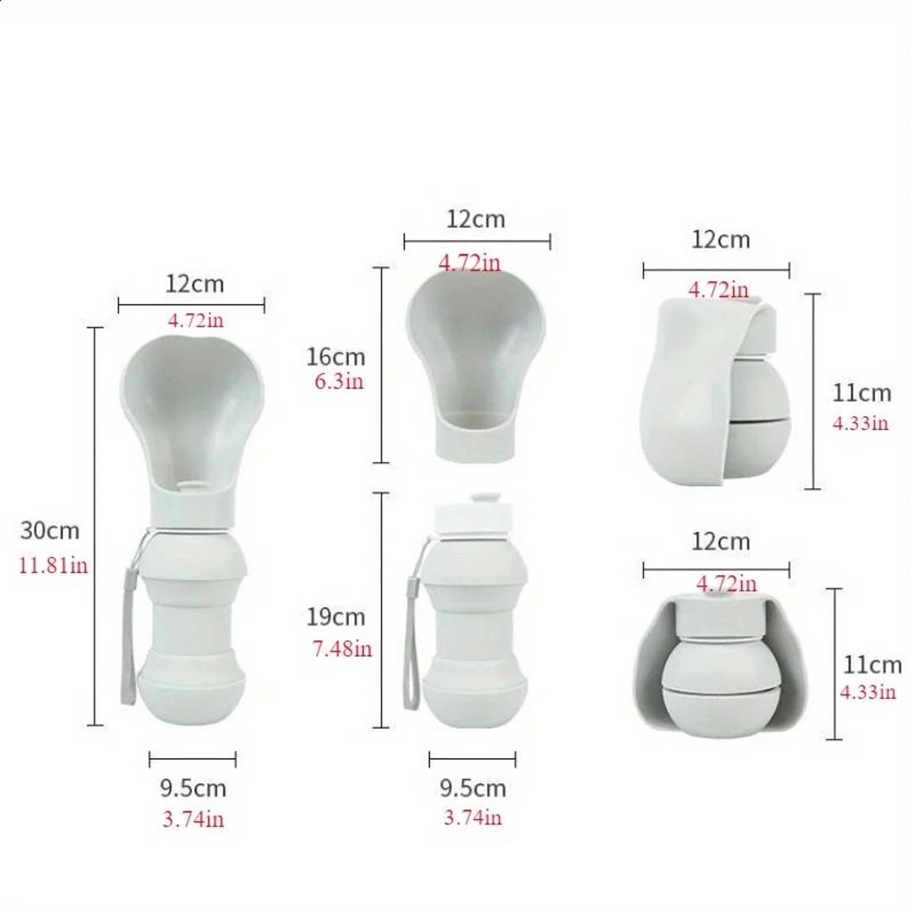 Portable Foldable Dog Water Bottle With Leakproof Drinking Cup 1