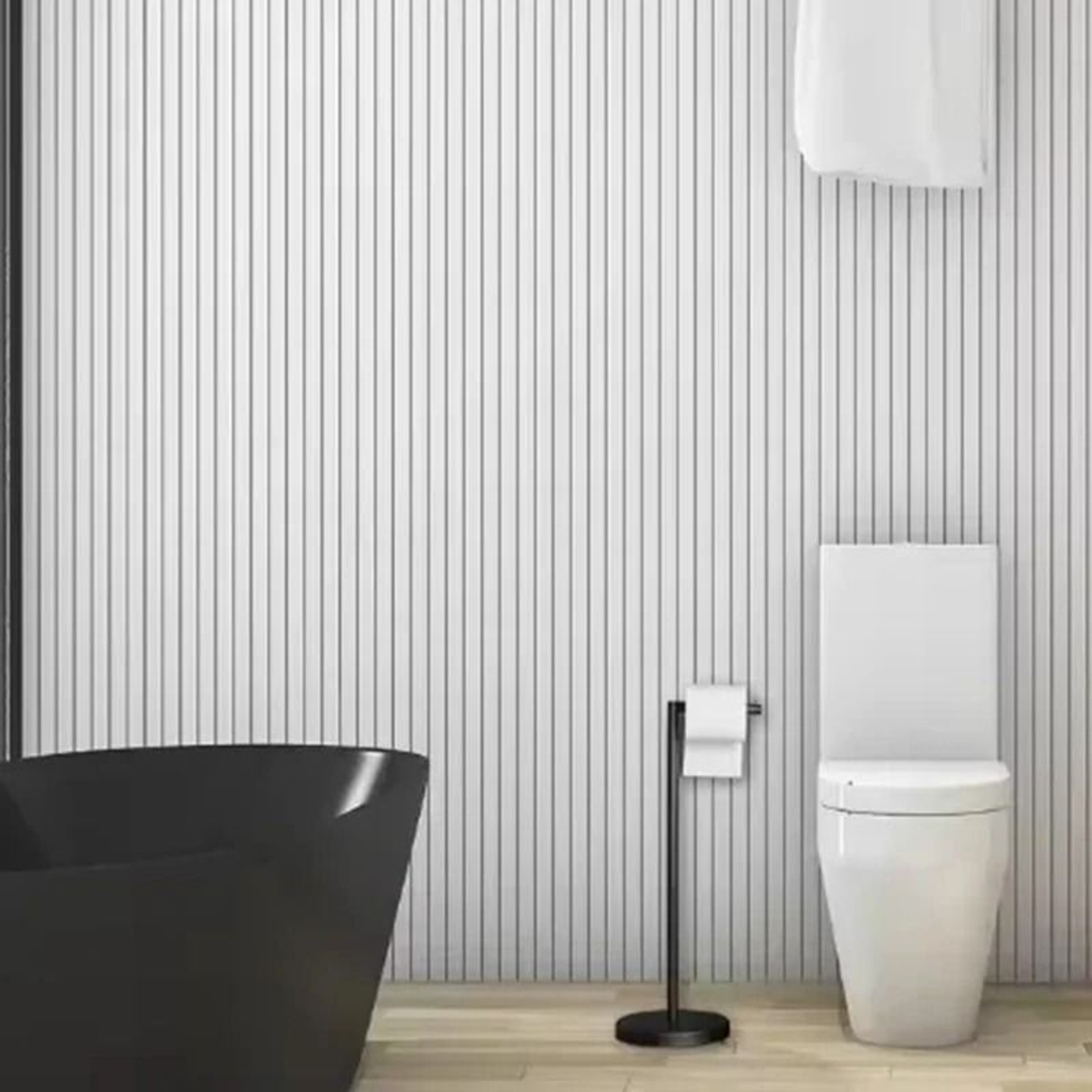Stainless Steel Floor Paper Towel Holder For Bathroom Or Kitchen 5