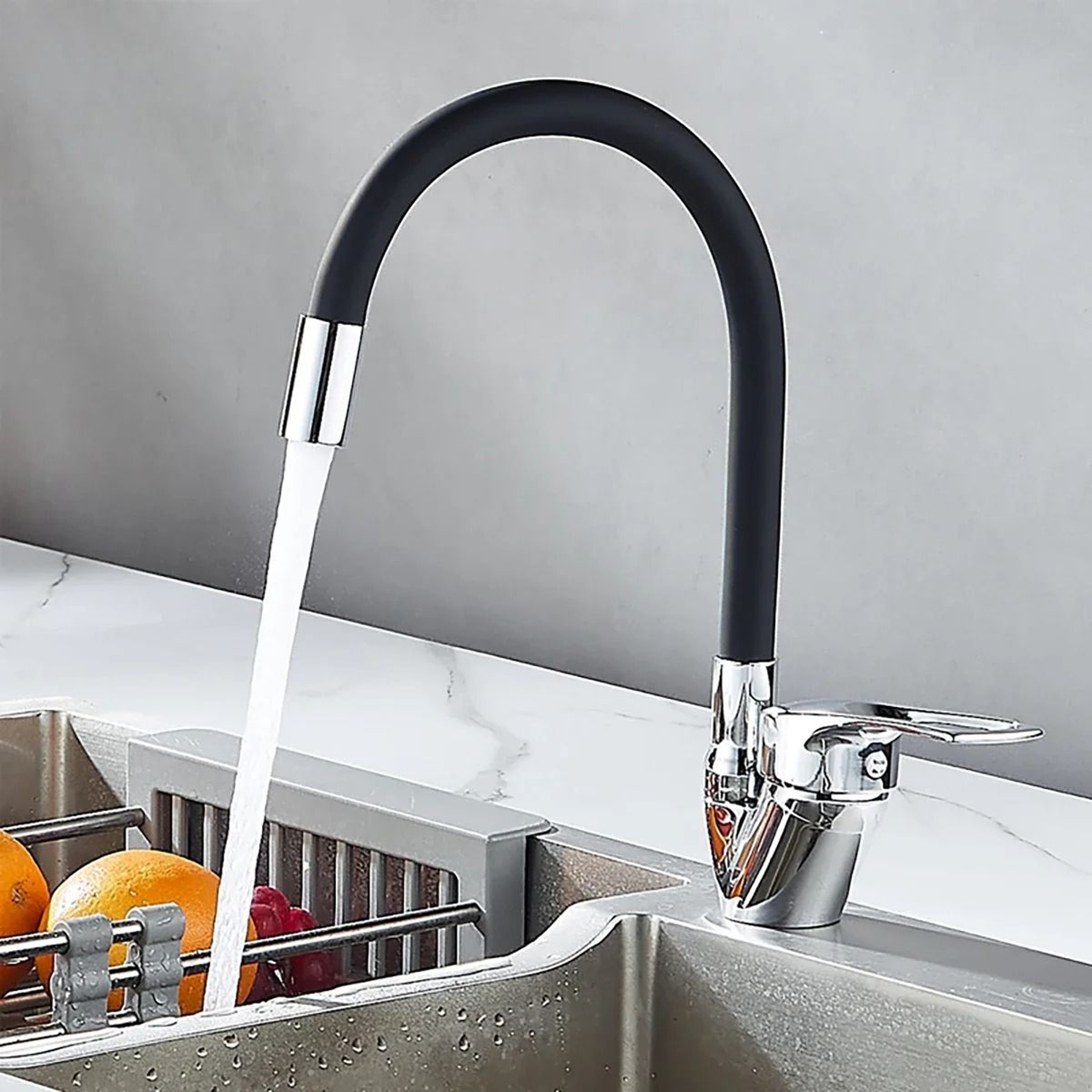 Flexible Rotating Kitchen Faucet With Hot And Cold Water Mixer 1