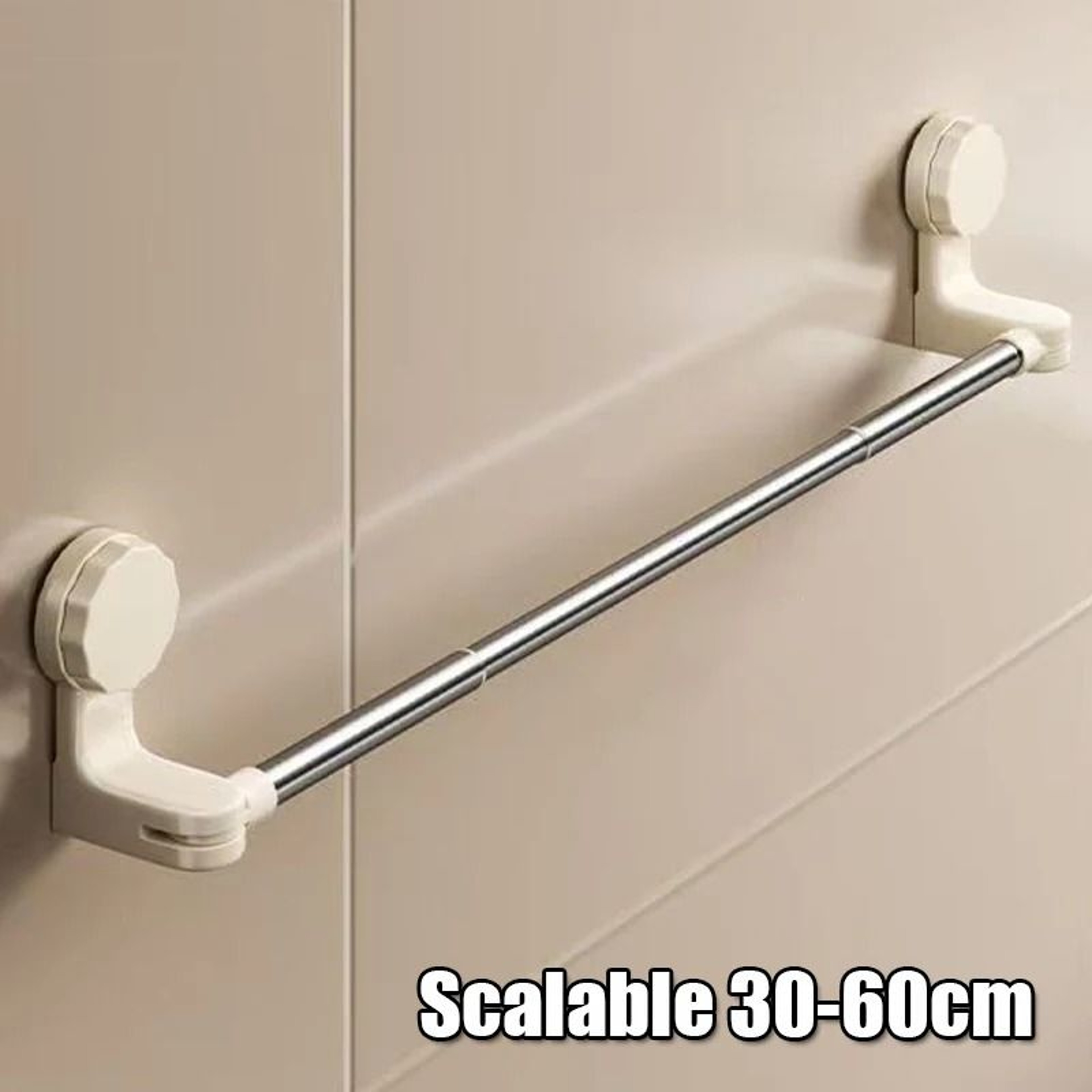 Retractable Suction Cup Towel Bar For Kitchen And Bathroom 6