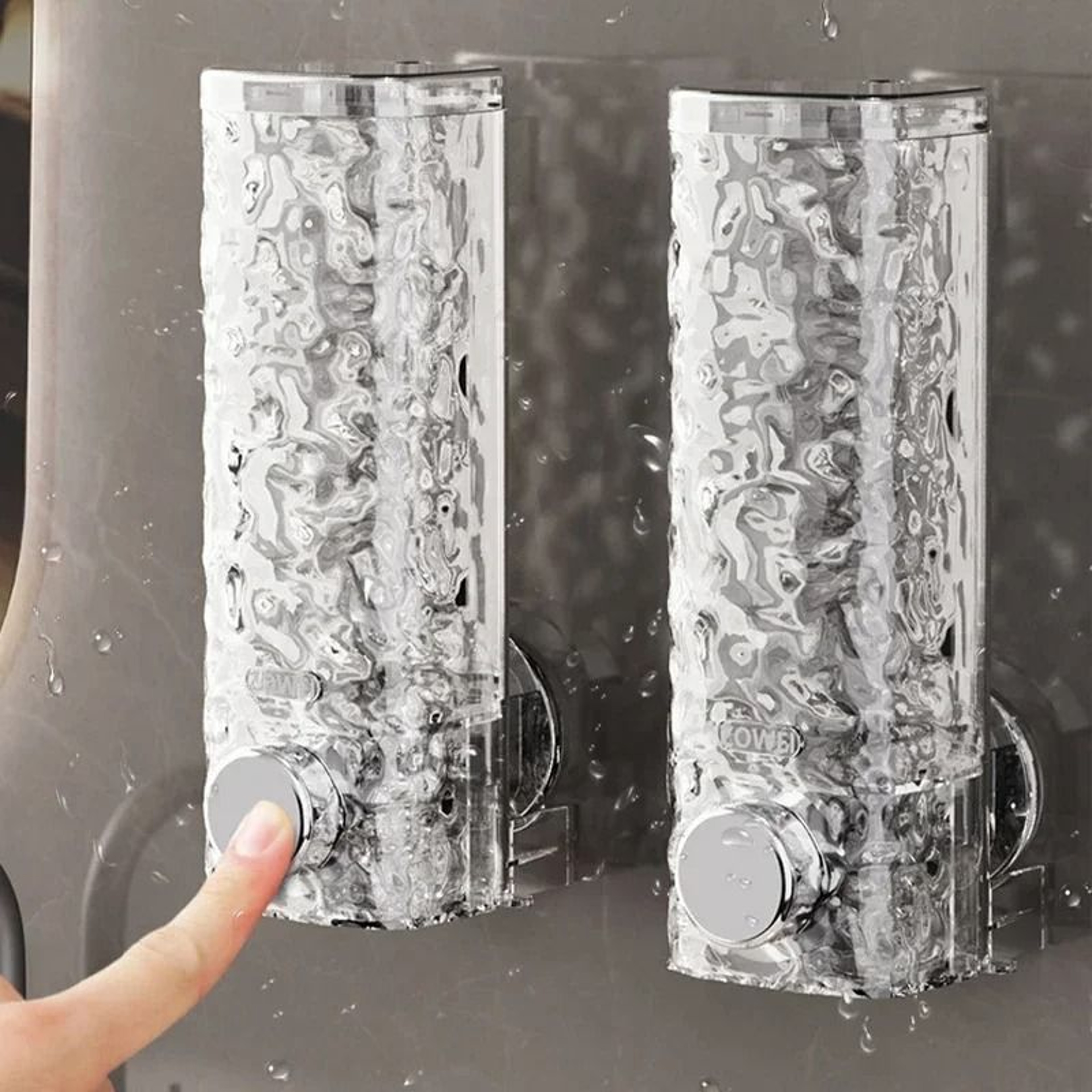 Wall Mounted Transparent Soap Dispenser For Bathroom And Kitchen 0