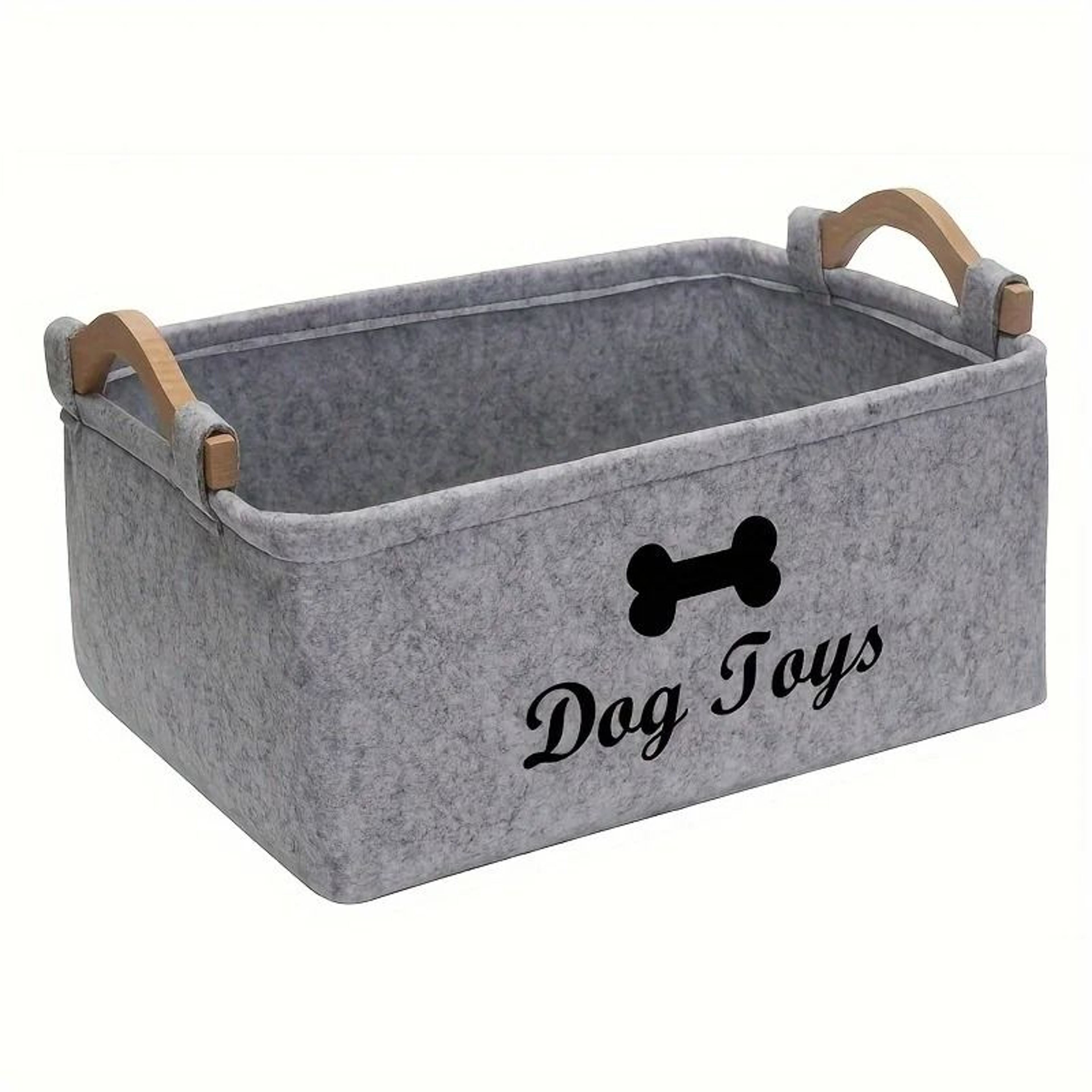 Felt Pet Toy Storage Box Organizer For Dogs And Cats 6