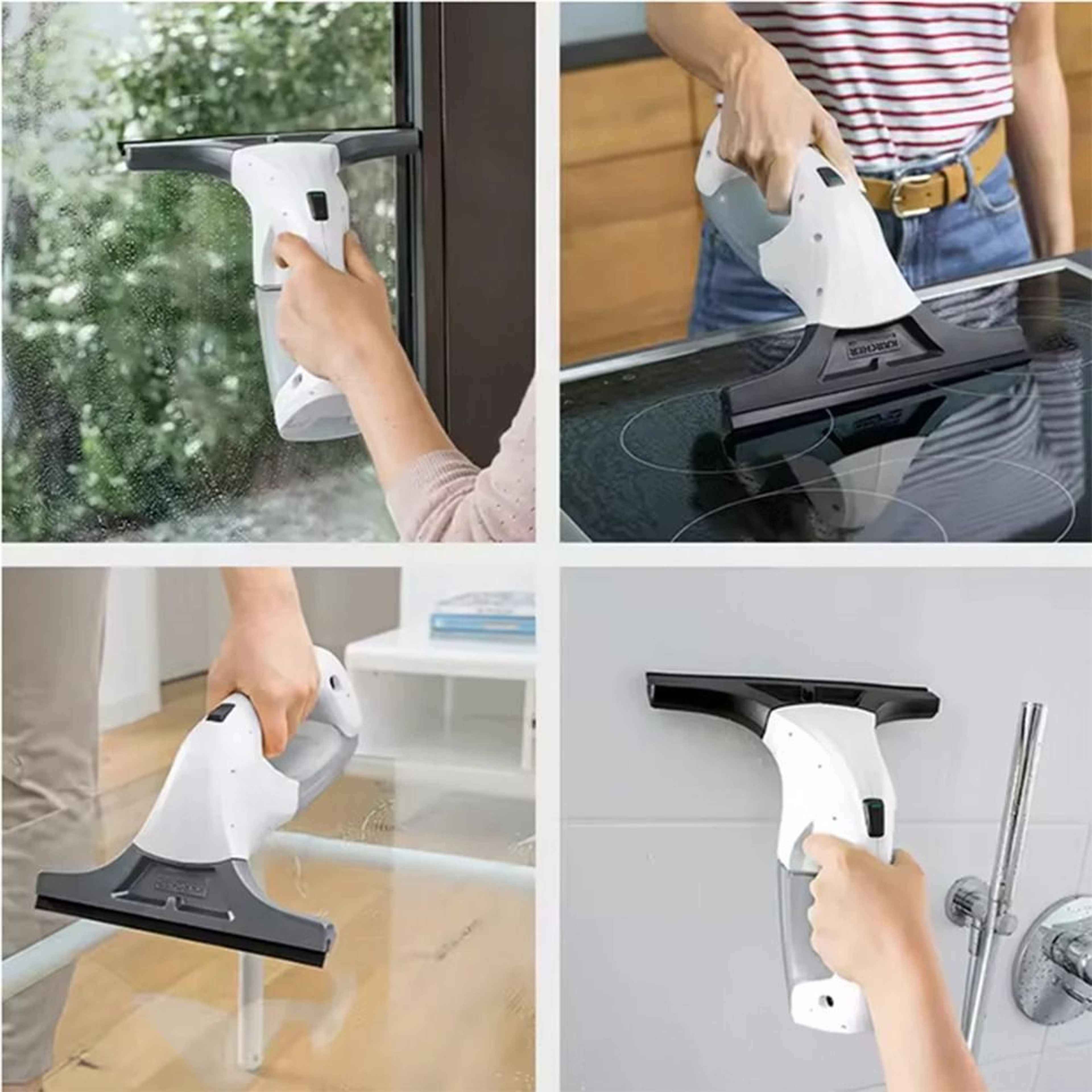 Window Glass Cleaner With Strong Suction And LED Power Display 4
