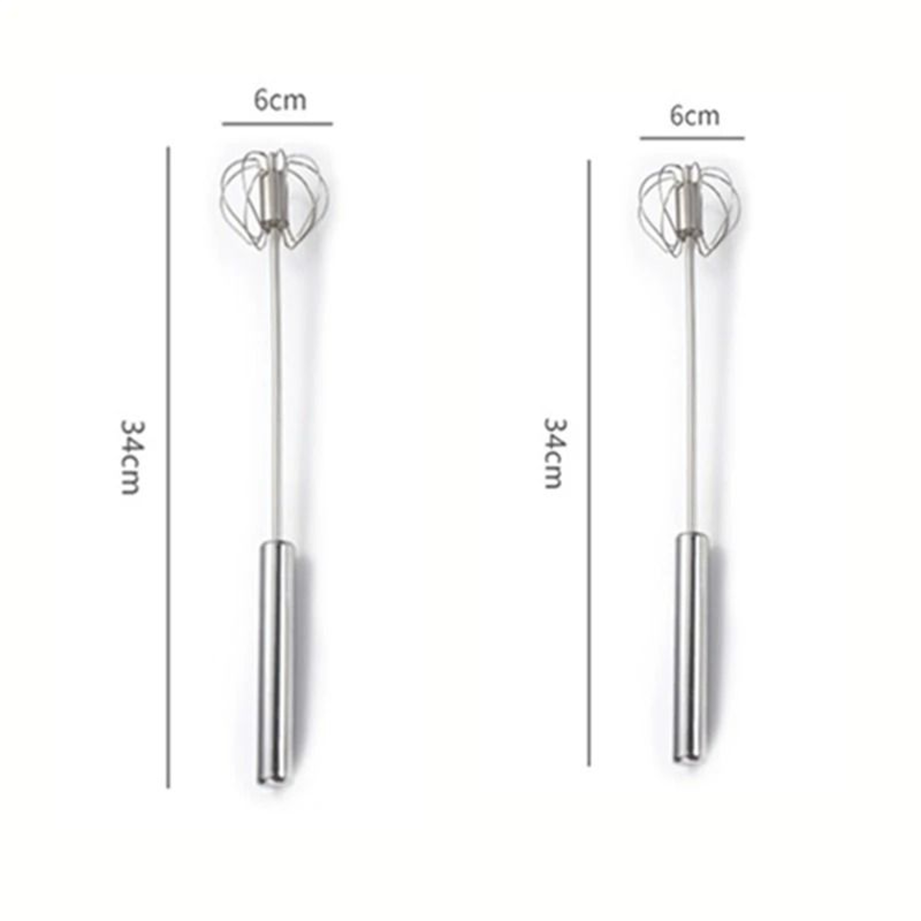 Semi Automatic Stainless Steel Egg Beater 12