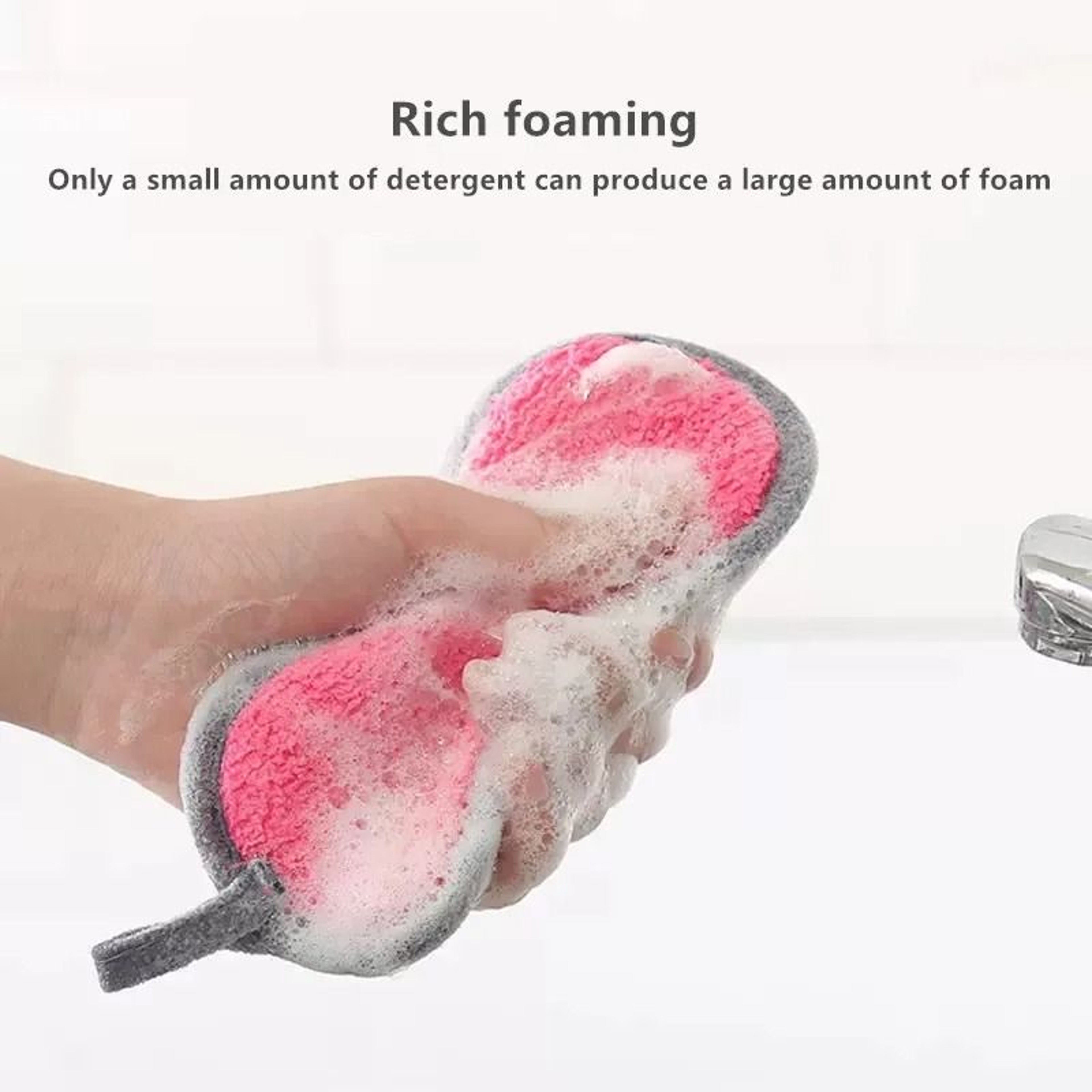 Double Sided Kitchen Cleaning Sponge Scrubber 4