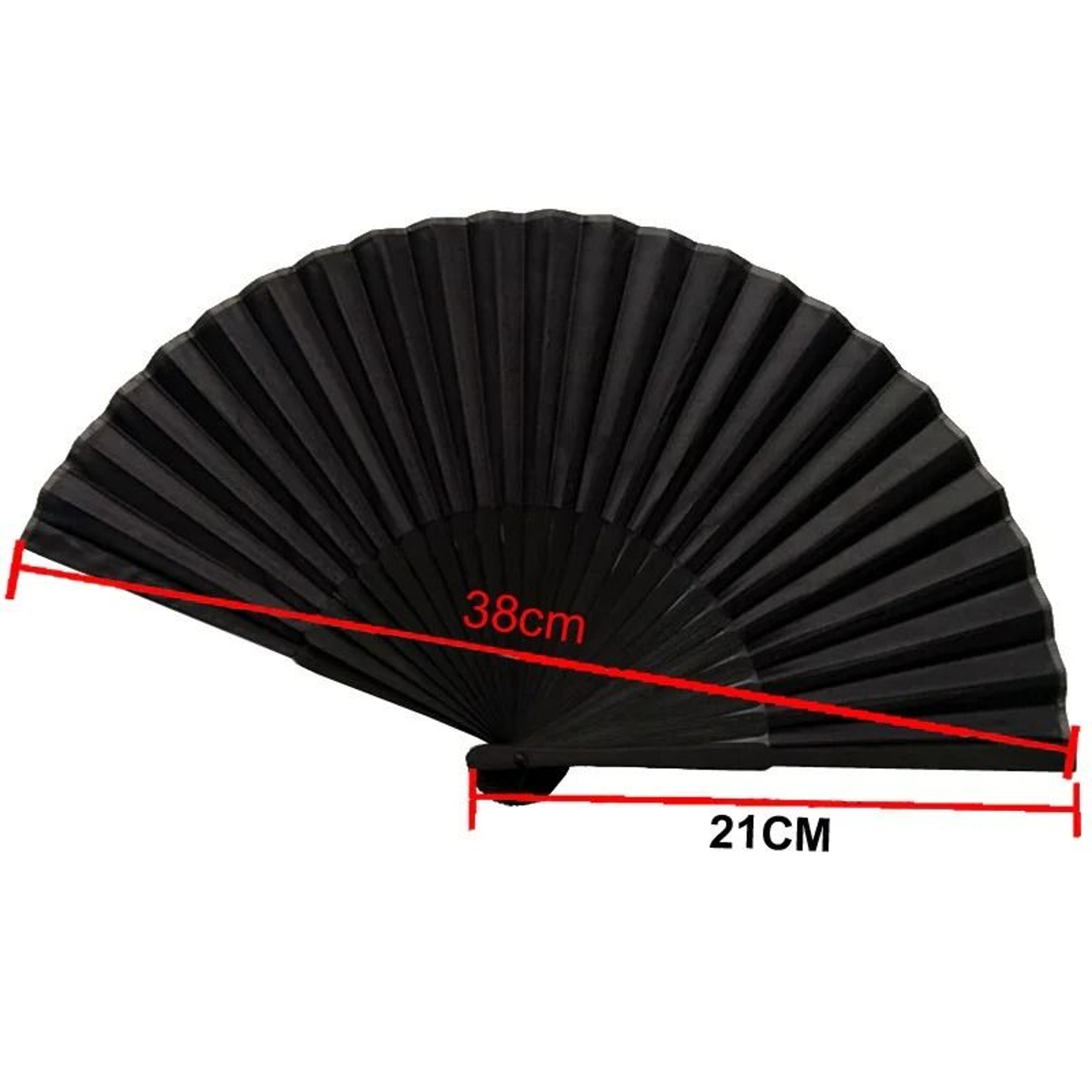 Elegant Black Folding Hand Fan For Weddings And Parties 5