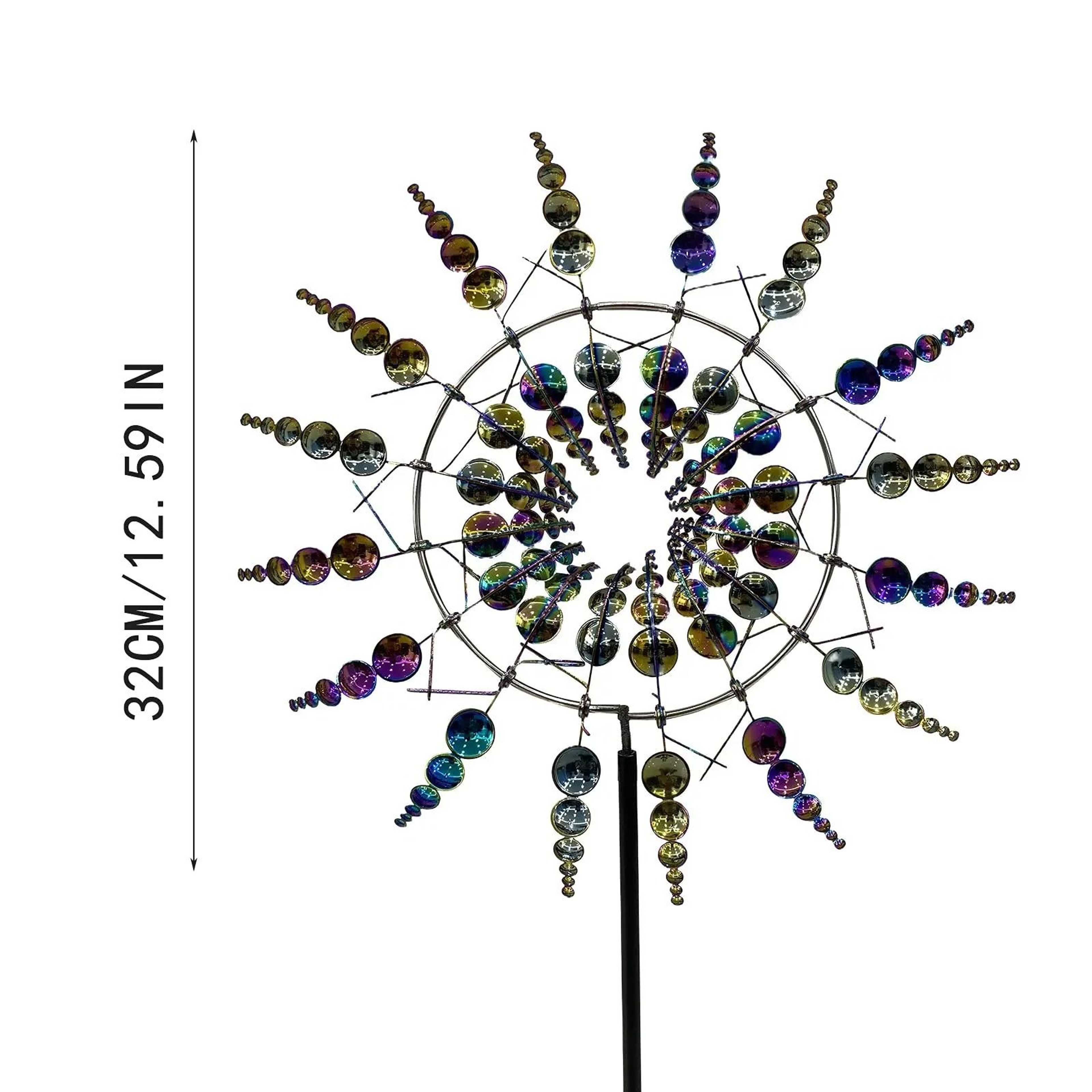 Magical Kinetic Metal Wind Spinner For Garden And Lawn 5