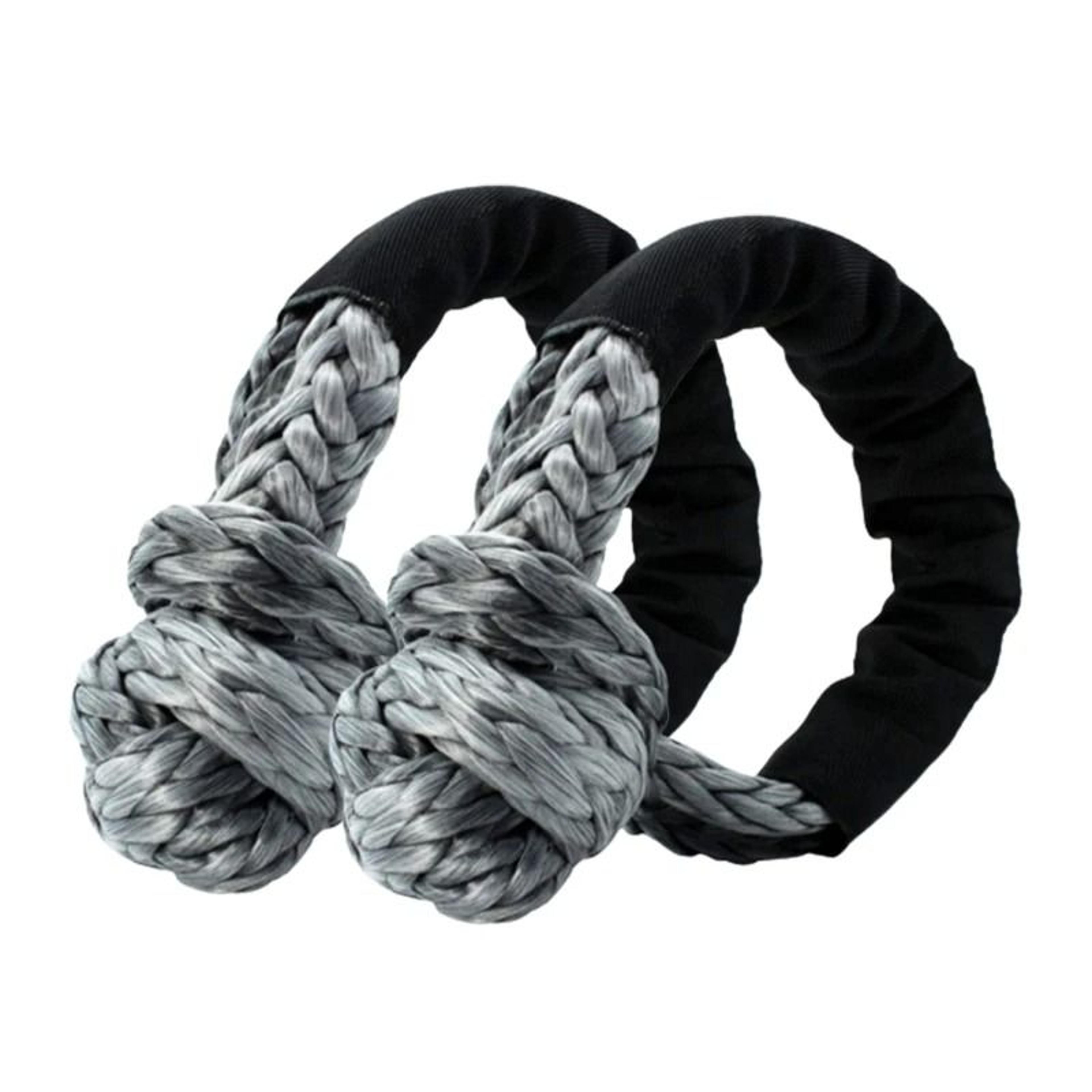 Synthetic Soft Tow Rope With Protective Sleeve  55000 LBS Recovery Shackle For Jeep Truck SUV 13