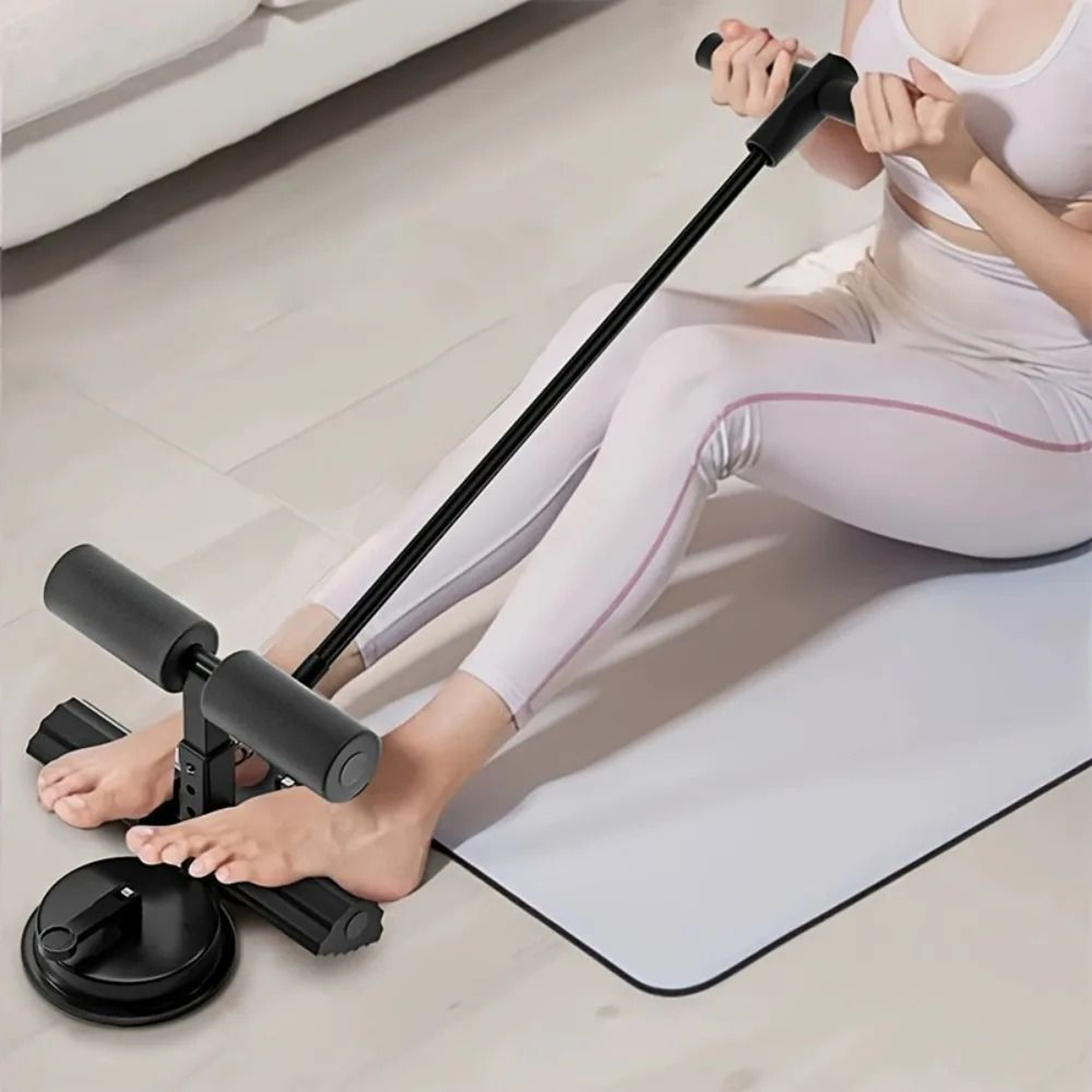 SitUp Assist With Dual Suction Base  Adjustable Abdominal Training Device For Home Fitness And Core 7