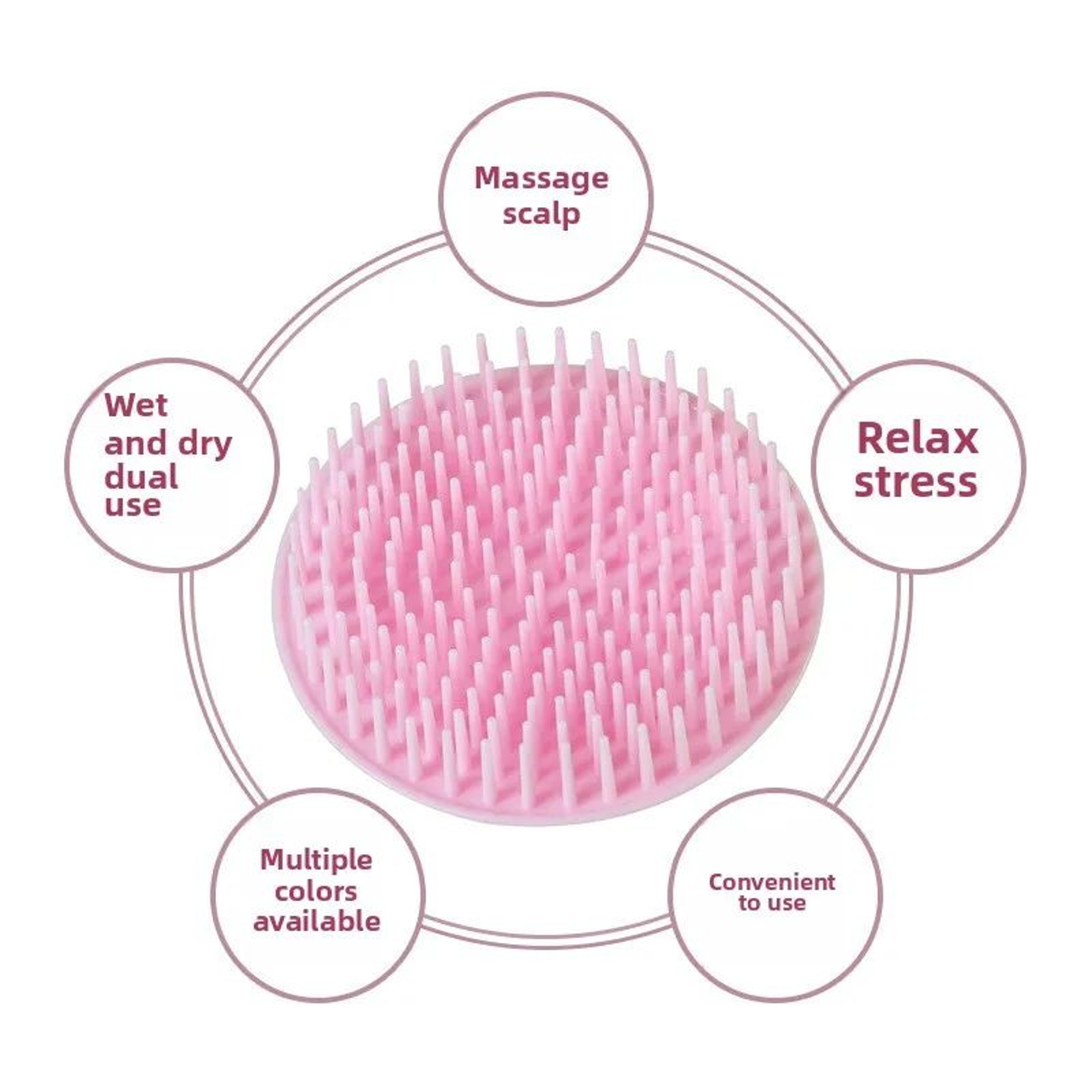Silicone Hair Washing Comb 4