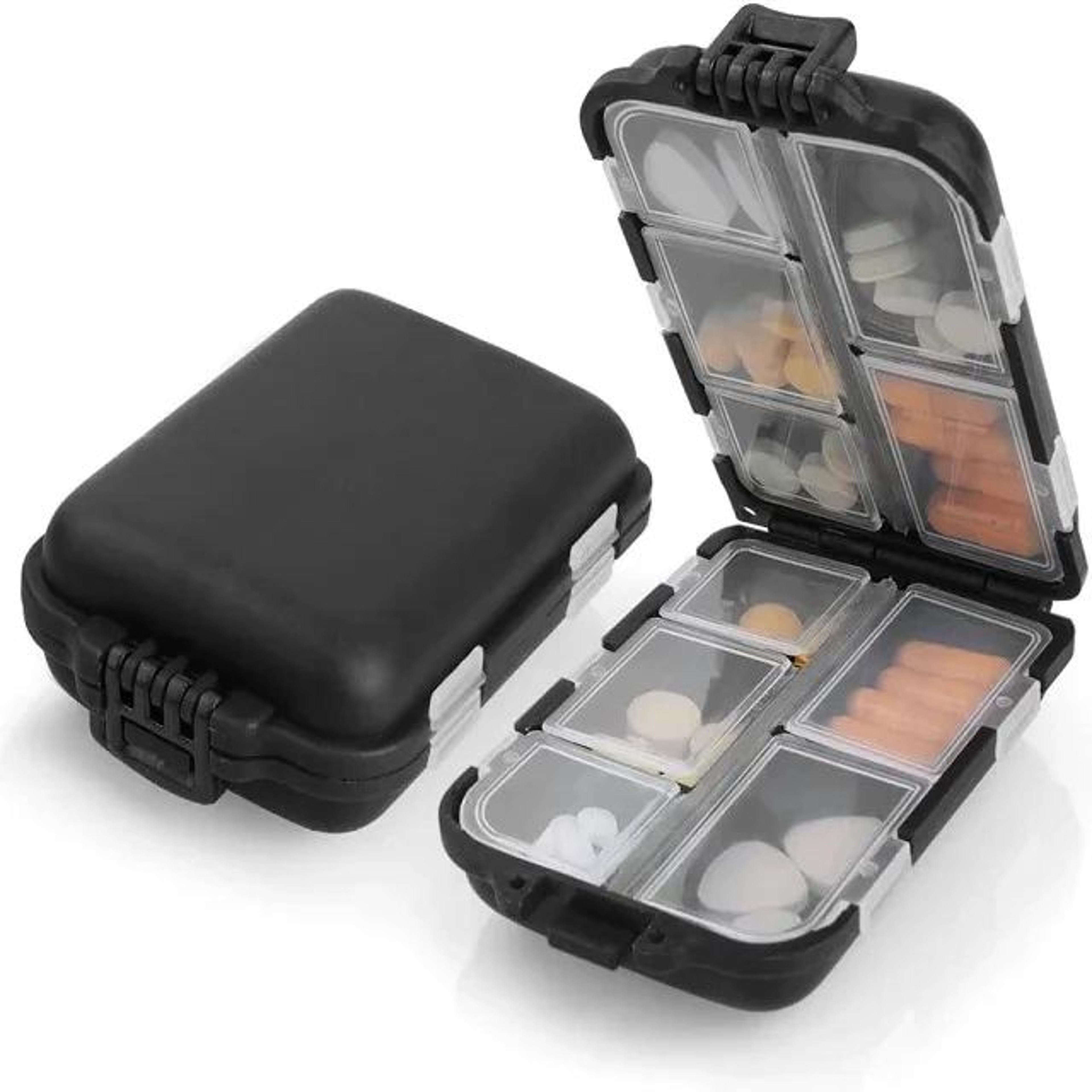 Portable 10 Grid Pill Organizer Medicine Holder Storage Box For Vitamins And Tablets 7