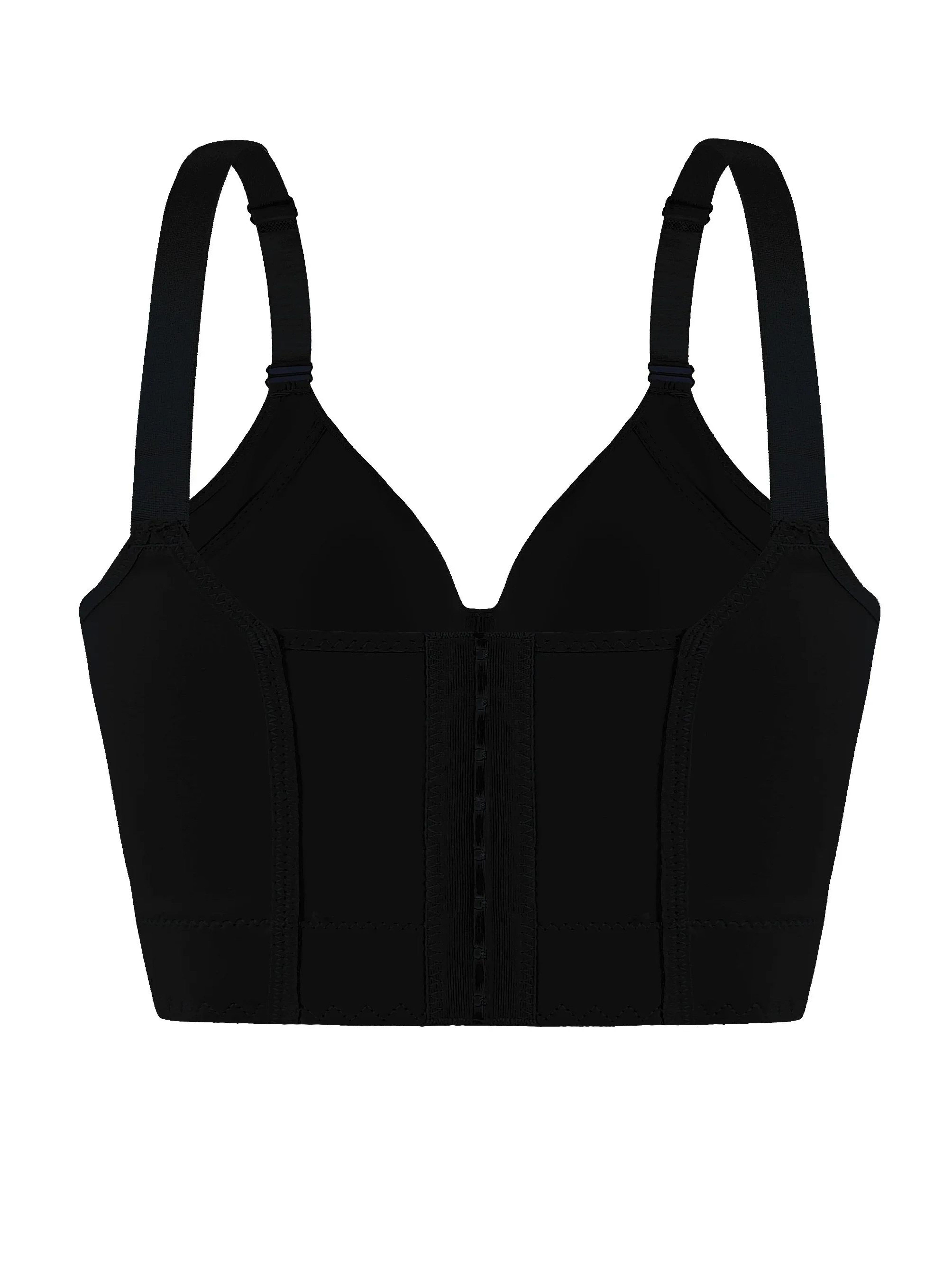 Seamless Full Coverage Underwire Bra Solid Color Knitted Nylon Supportive Lingerie 5