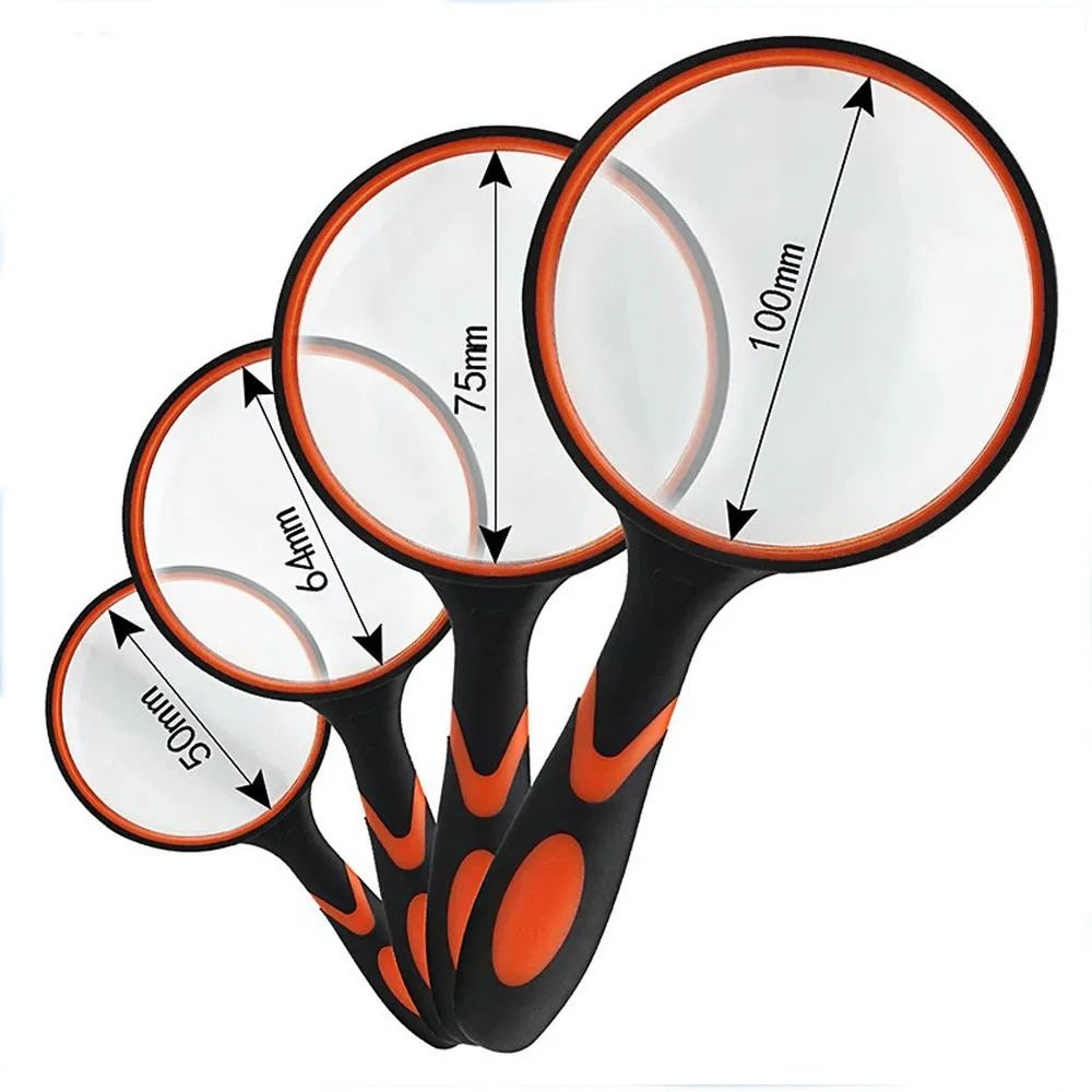 Handheld Magnifying Glass  10x NonSlip Shatterproof Magnifier For Reading Exploration And Senior Vi 0