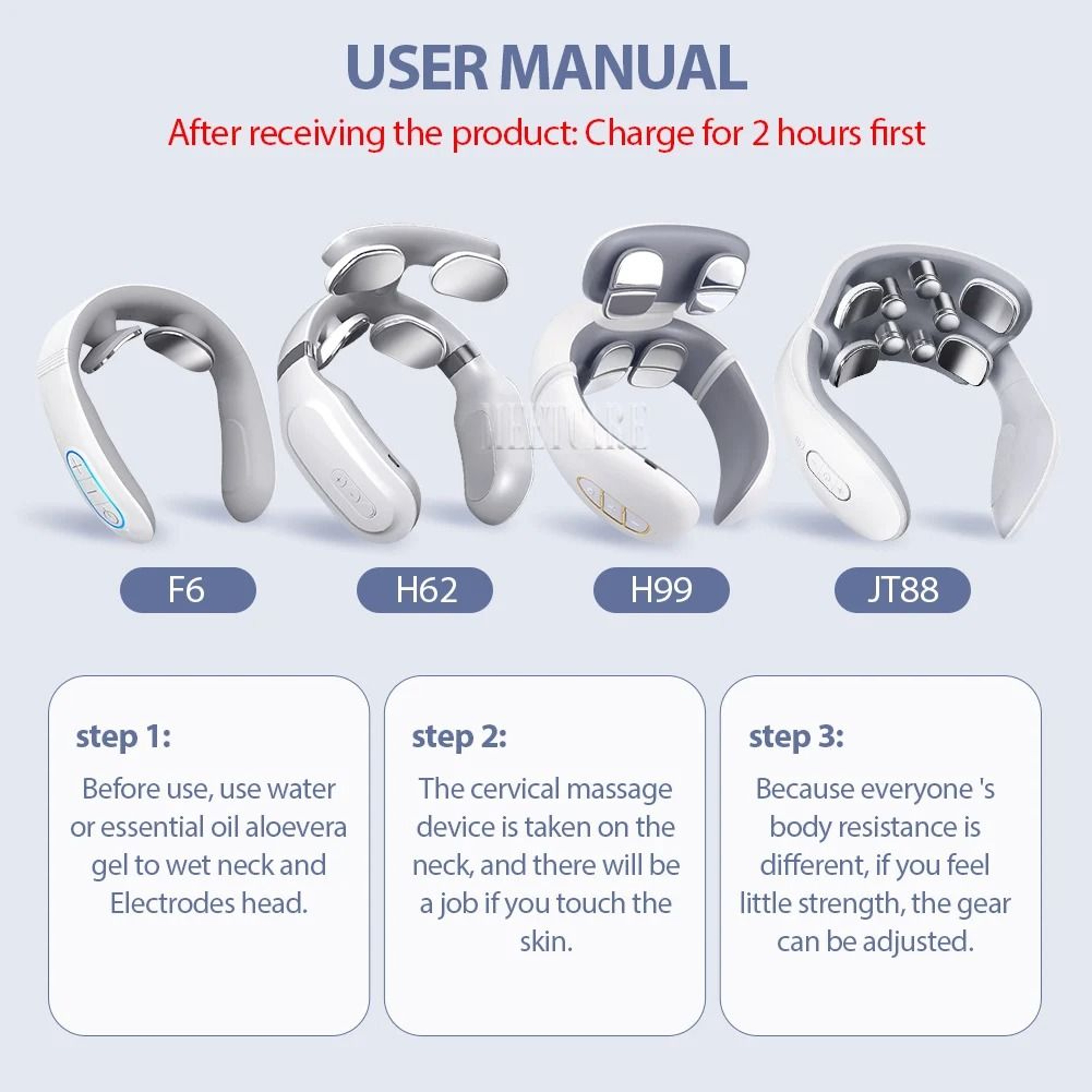 Wireless TENS Pulse Neck And Shoulder Massager  Smart Cervical Heating Device For Pain Relief Muscl 5
