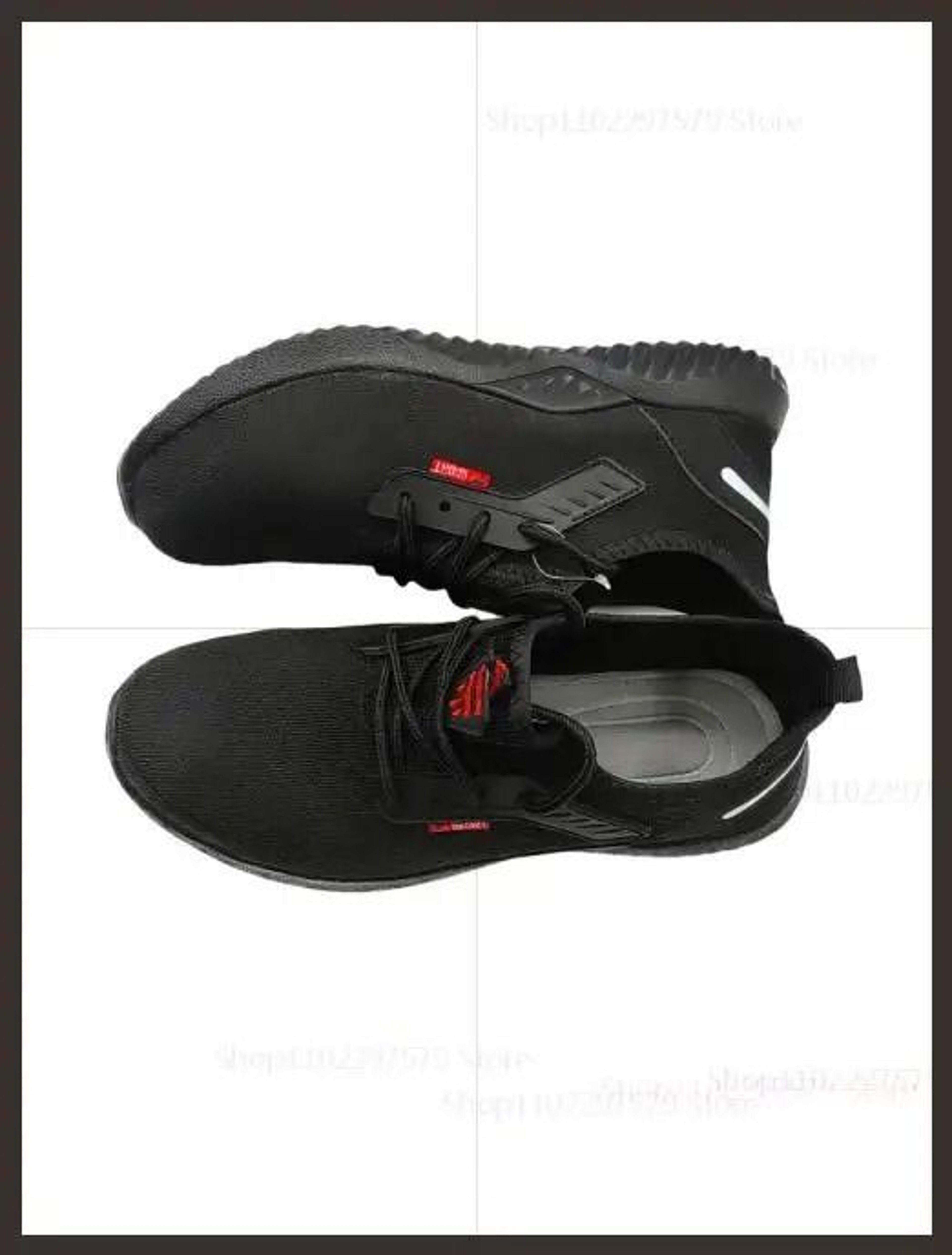 Mens Breathable Steel Toe Work Sneakers  Lightweight AntiSmash AntiSlip Safety Shoes For Constructi 10