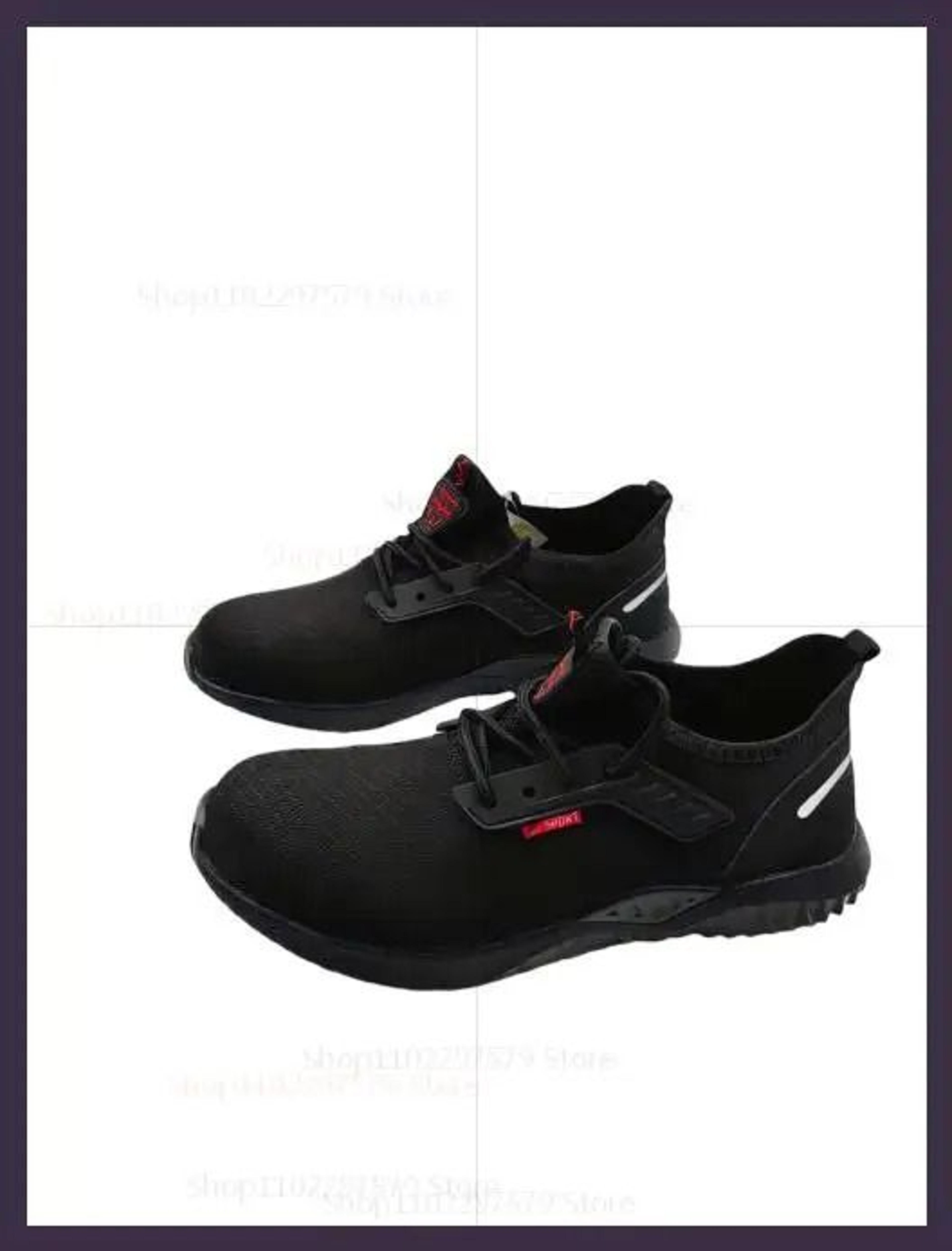 Mens Breathable Steel Toe Work Sneakers  Lightweight AntiSmash AntiSlip Safety Shoes For Constructi 8