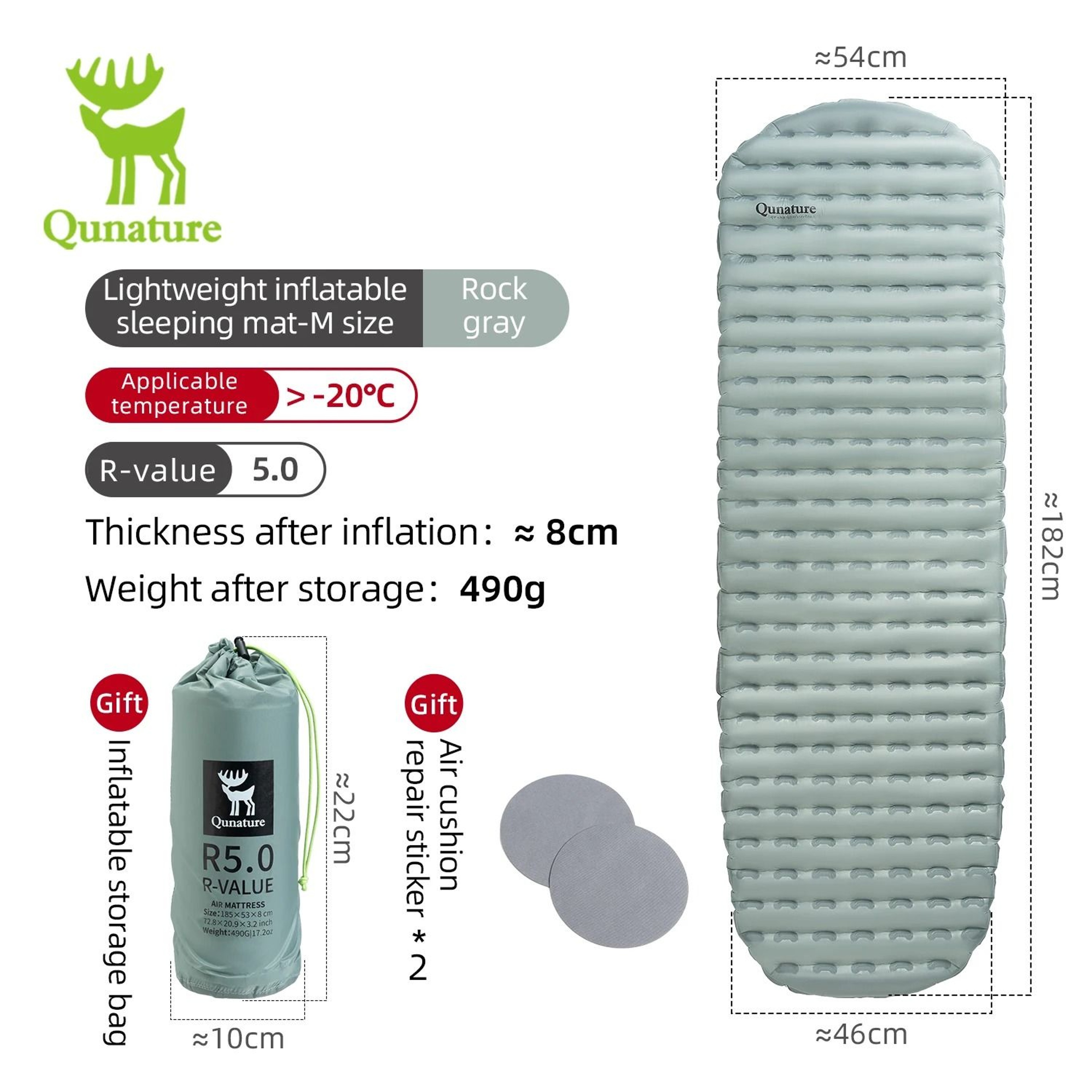 Ultralight Inflatable Camping Mattress Pad  Waterproof Foldable Sleeping Mat For Outdoor Hiking And 6