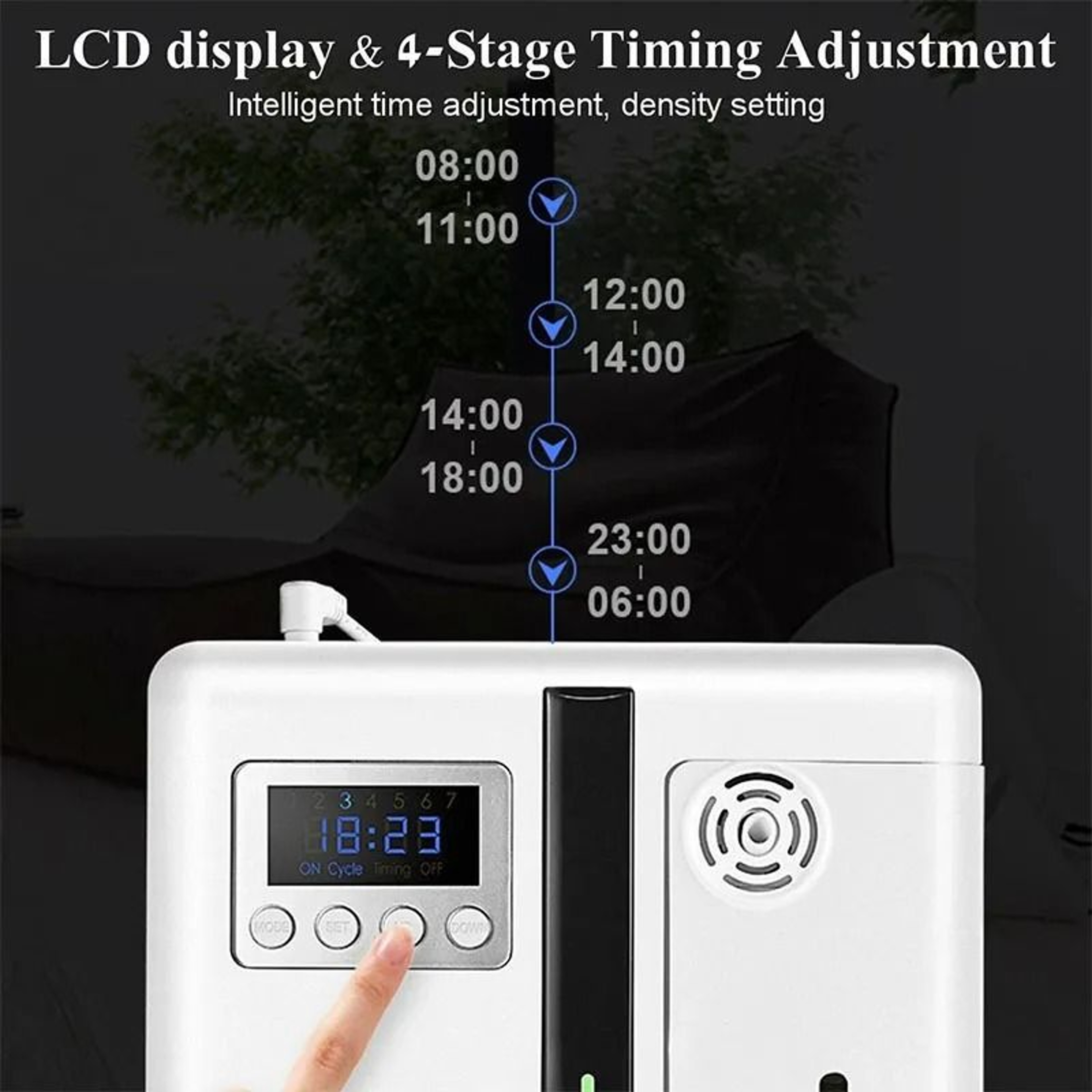 Wall Mounted Air Purifier Aroma Diffuser 160ml Essential Oil Atomizer For Hotels Offices And Home S 2