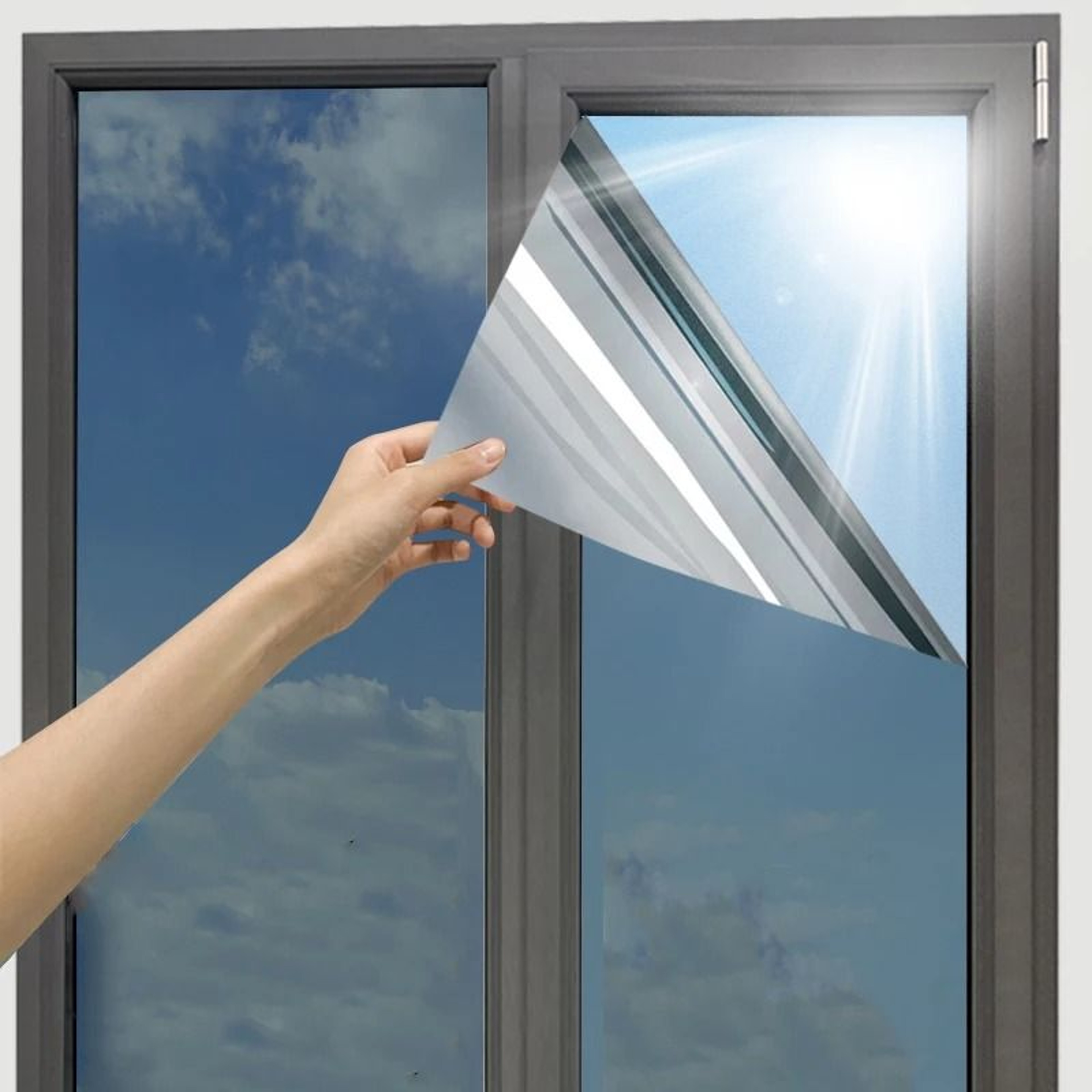One Way Window Film Mirror Effect Tint Glass Covering For Home Office Reflective Heat Control Anti  0