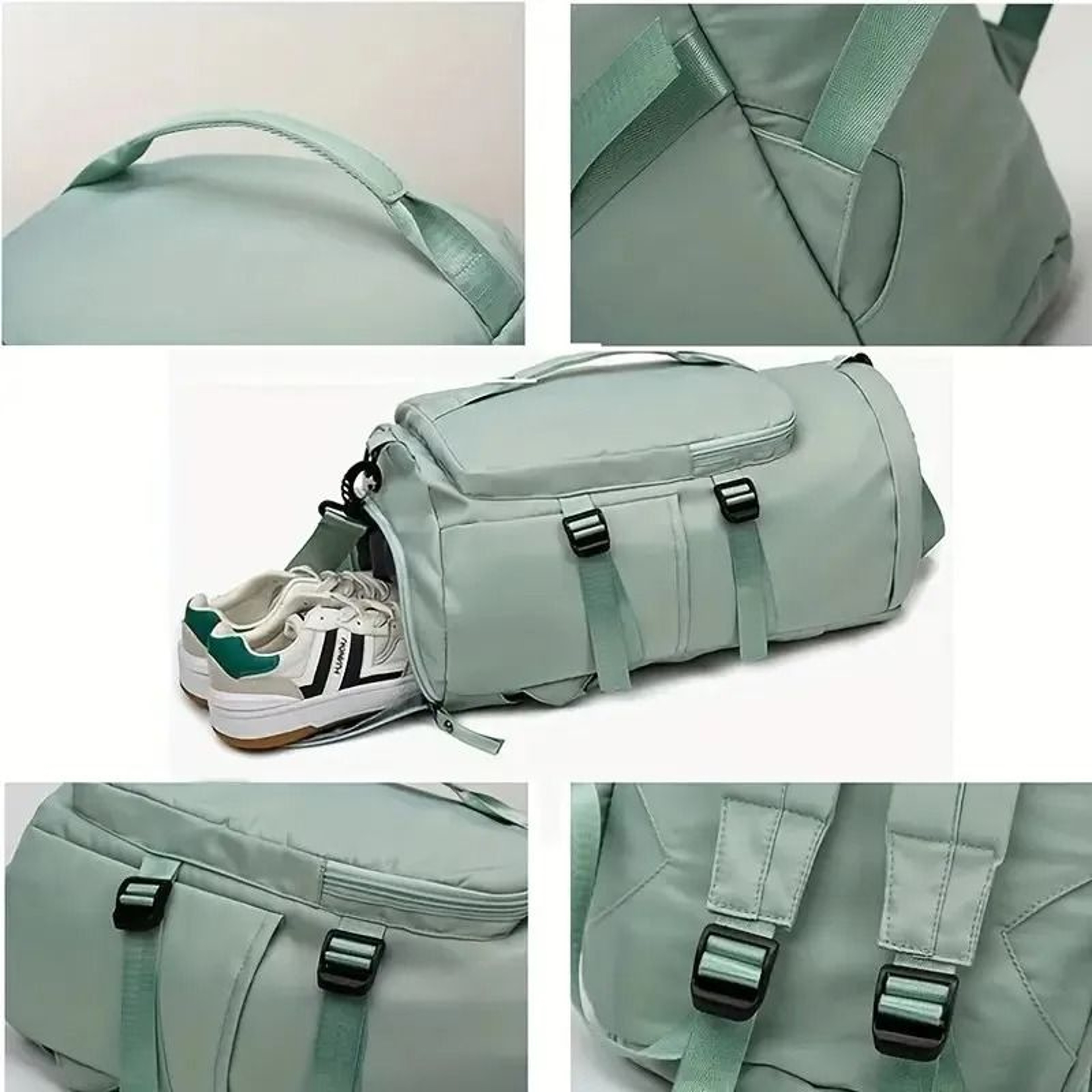Large Capacity Waterproof Travel Backpack Duffel Bag With Shoe Compartment And Wet Dry Separation 4