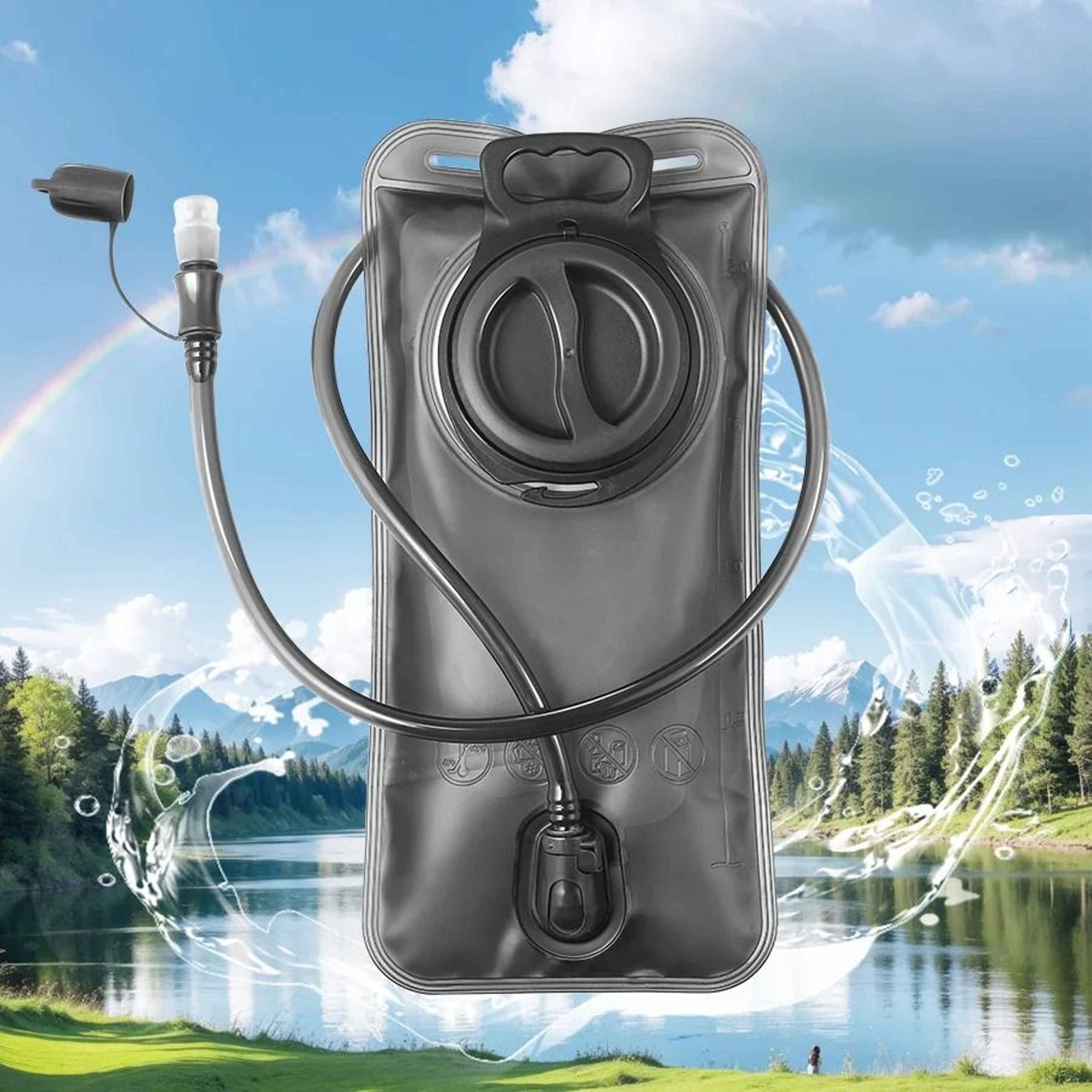Quick Release Hydration Bladder Leak Proof Water Bag For Hiking And Camping 15L30L 0