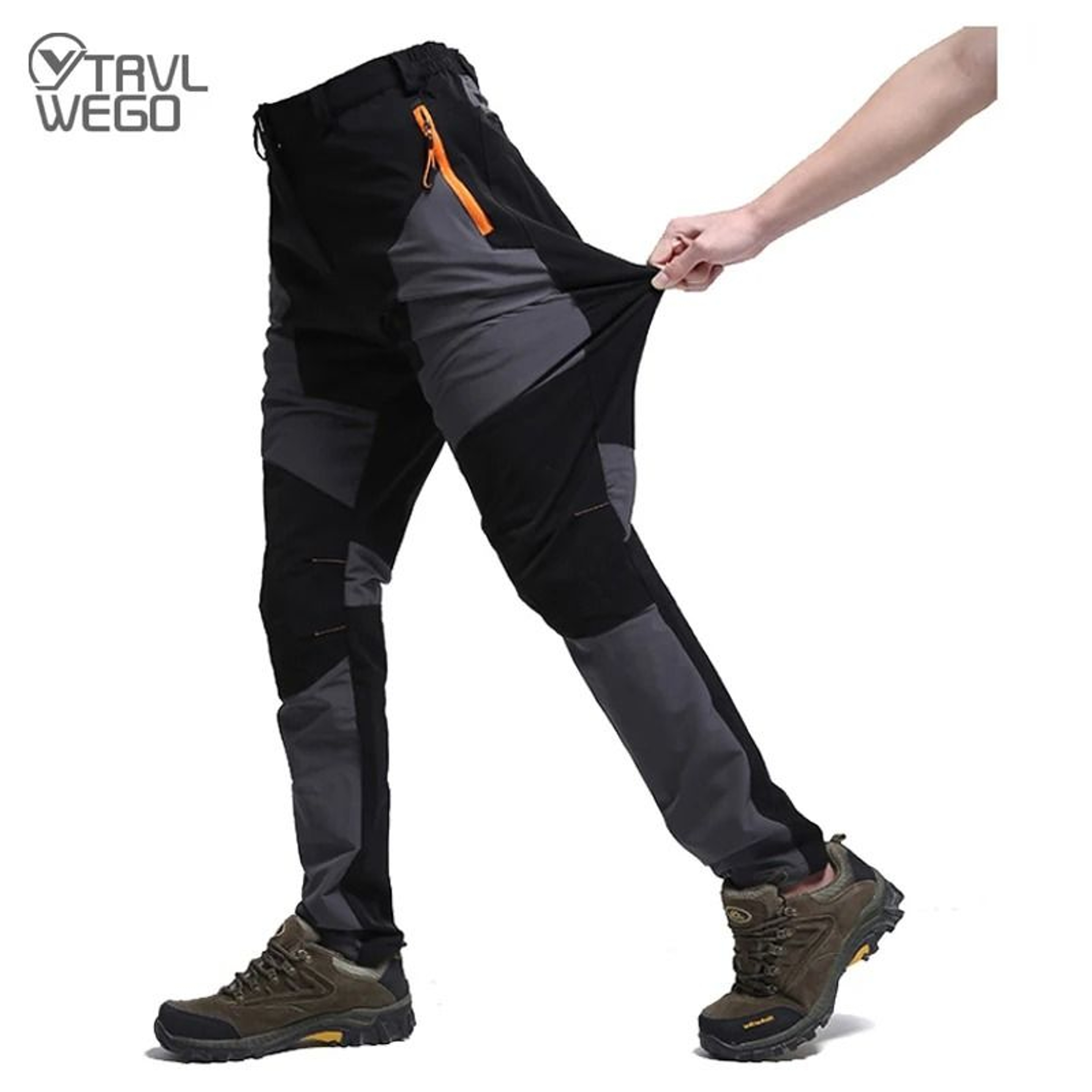 Mens Quick Dry Outdoor Pants Lightweight Waterproof Hiking And Camping Trousers 1