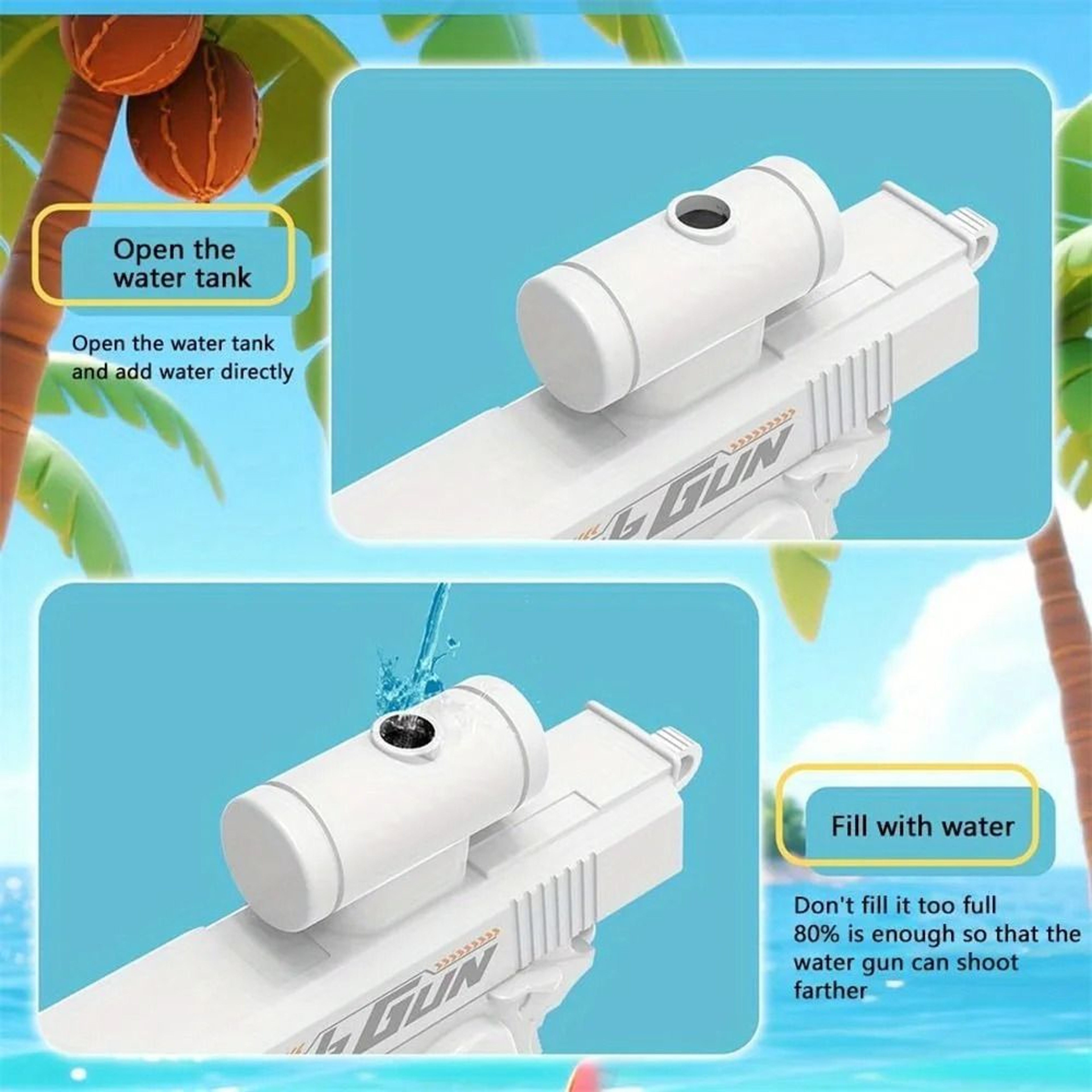 Outdoor Double Sided Reverse Water Gun Toy For Kids  Fun Prank And Creative Summer Play 4