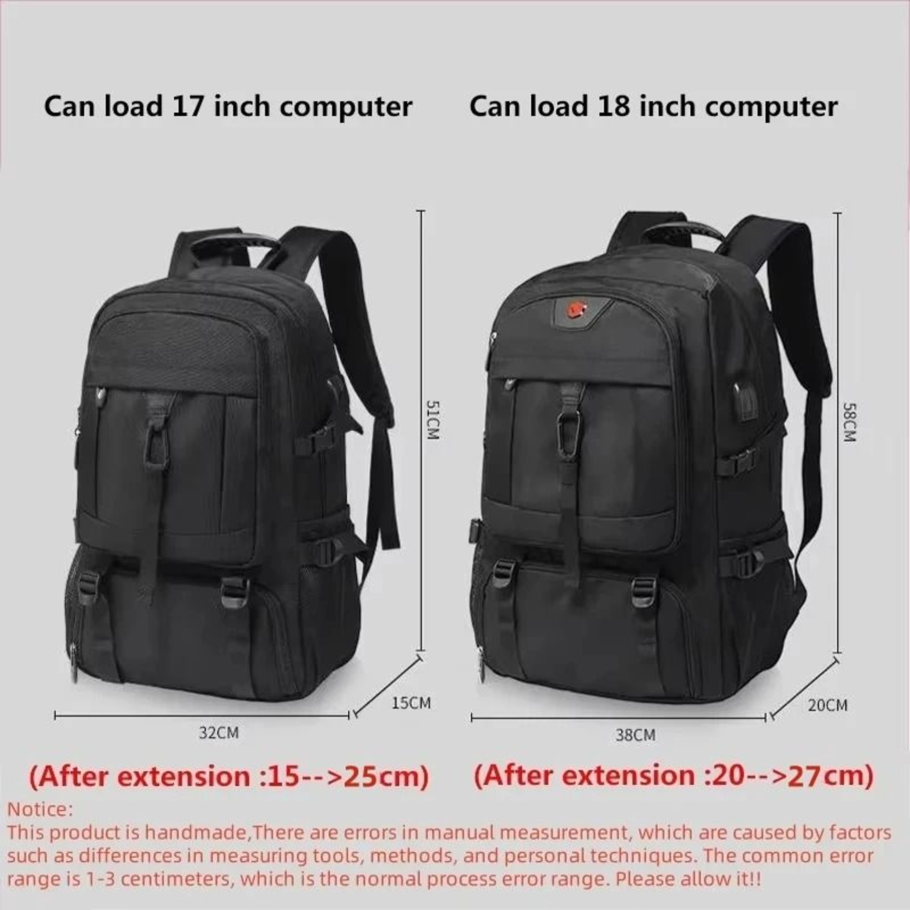 Large Capacity Waterproof Travel Backpack With Separate Shoe Compartment For Men 6
