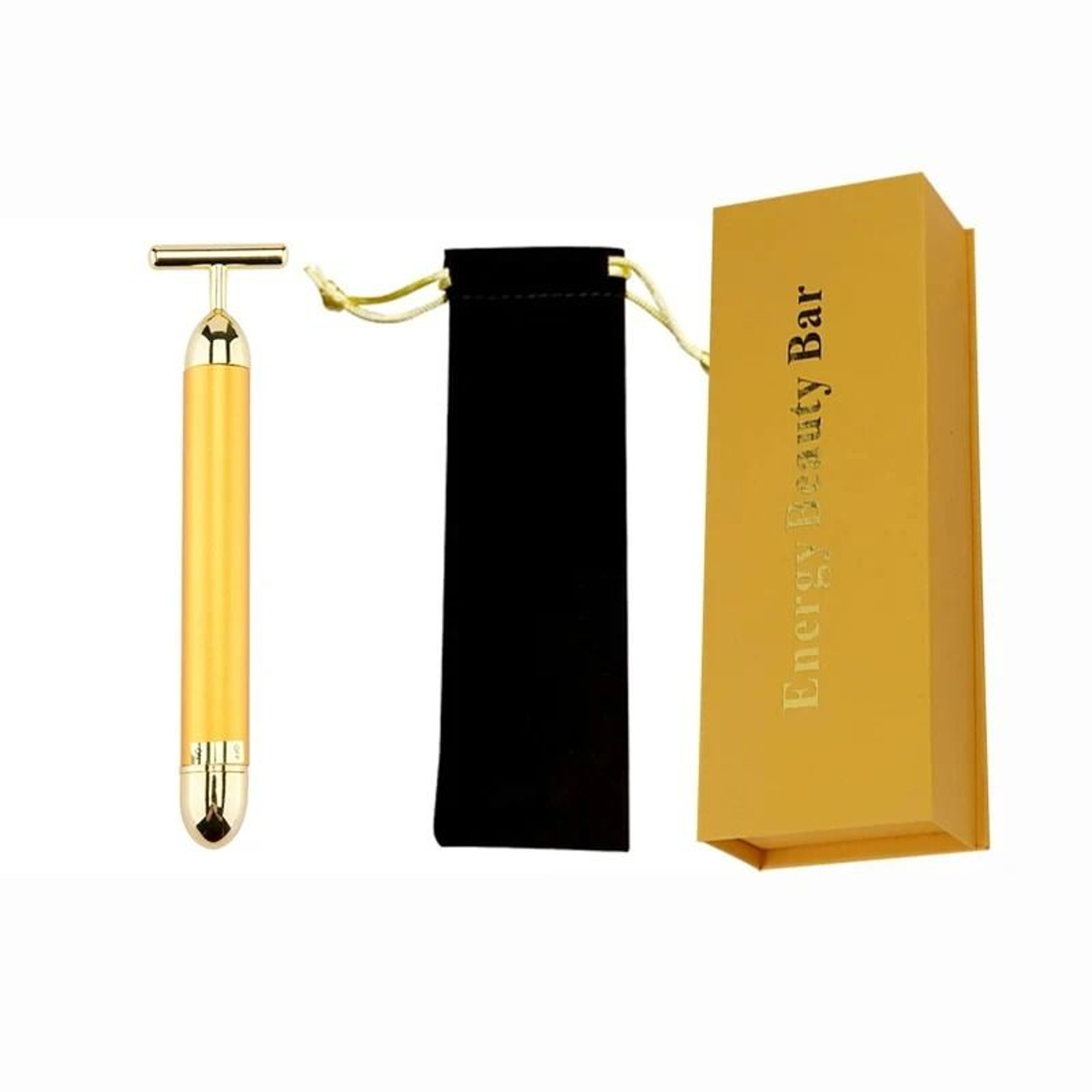 24K Gold Beauty Roller Vibrating Face Massager For Skin Tightening And Lifting 10