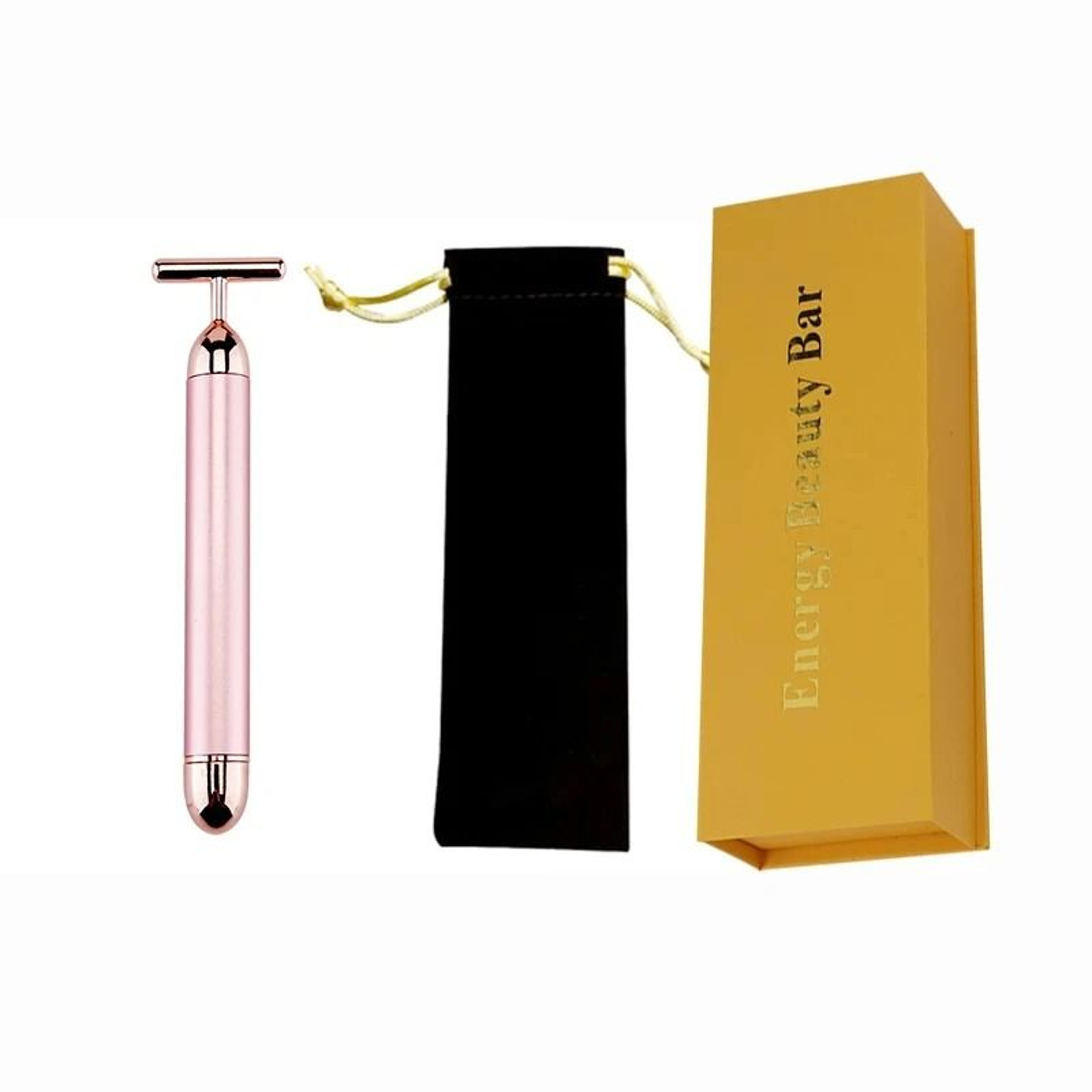 24K Gold Beauty Roller Vibrating Face Massager For Skin Tightening And Lifting 12