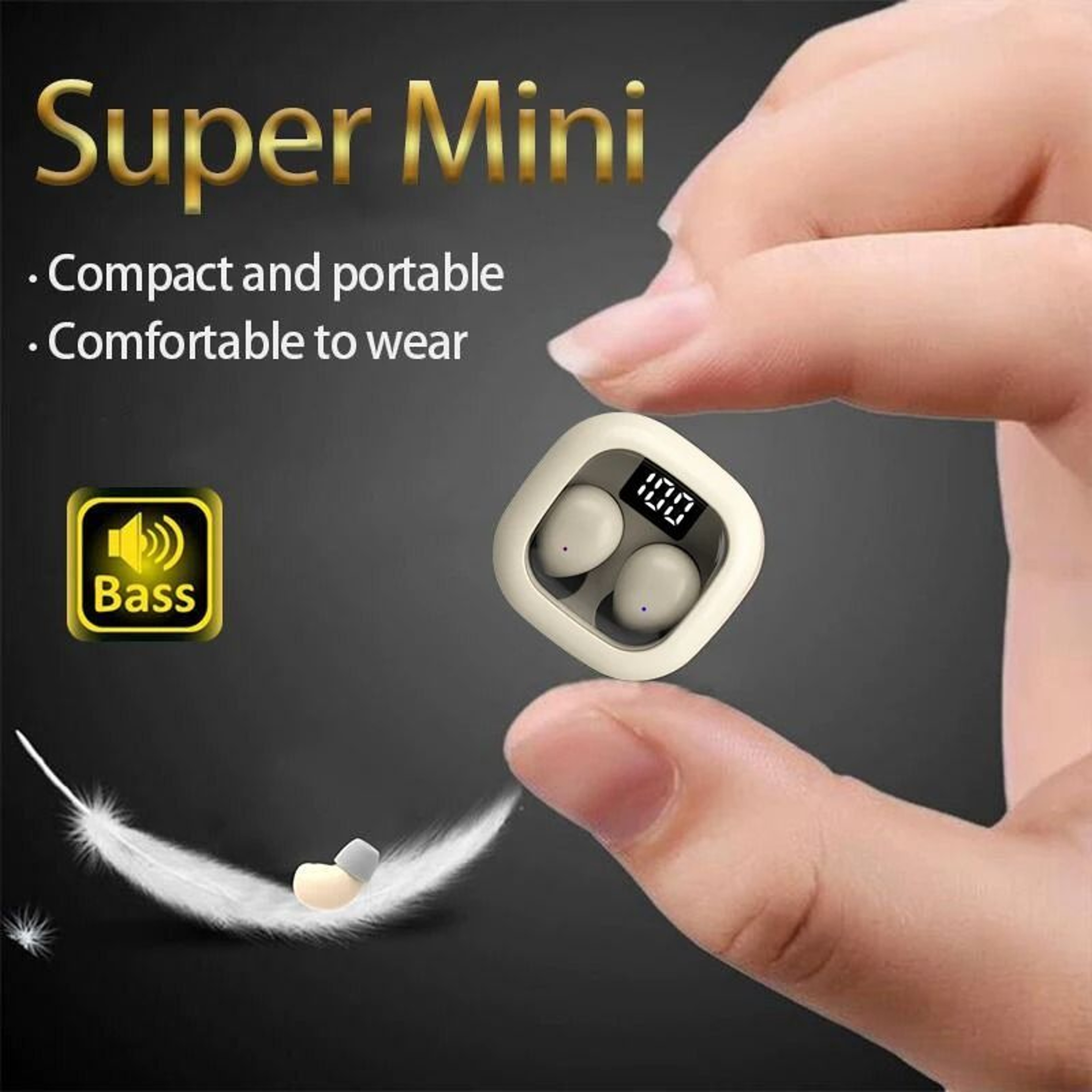 Mini Wireless Bluetooth 53 Earbuds With Microphone  Invisible Stereo NoiseReduction Headphones 2