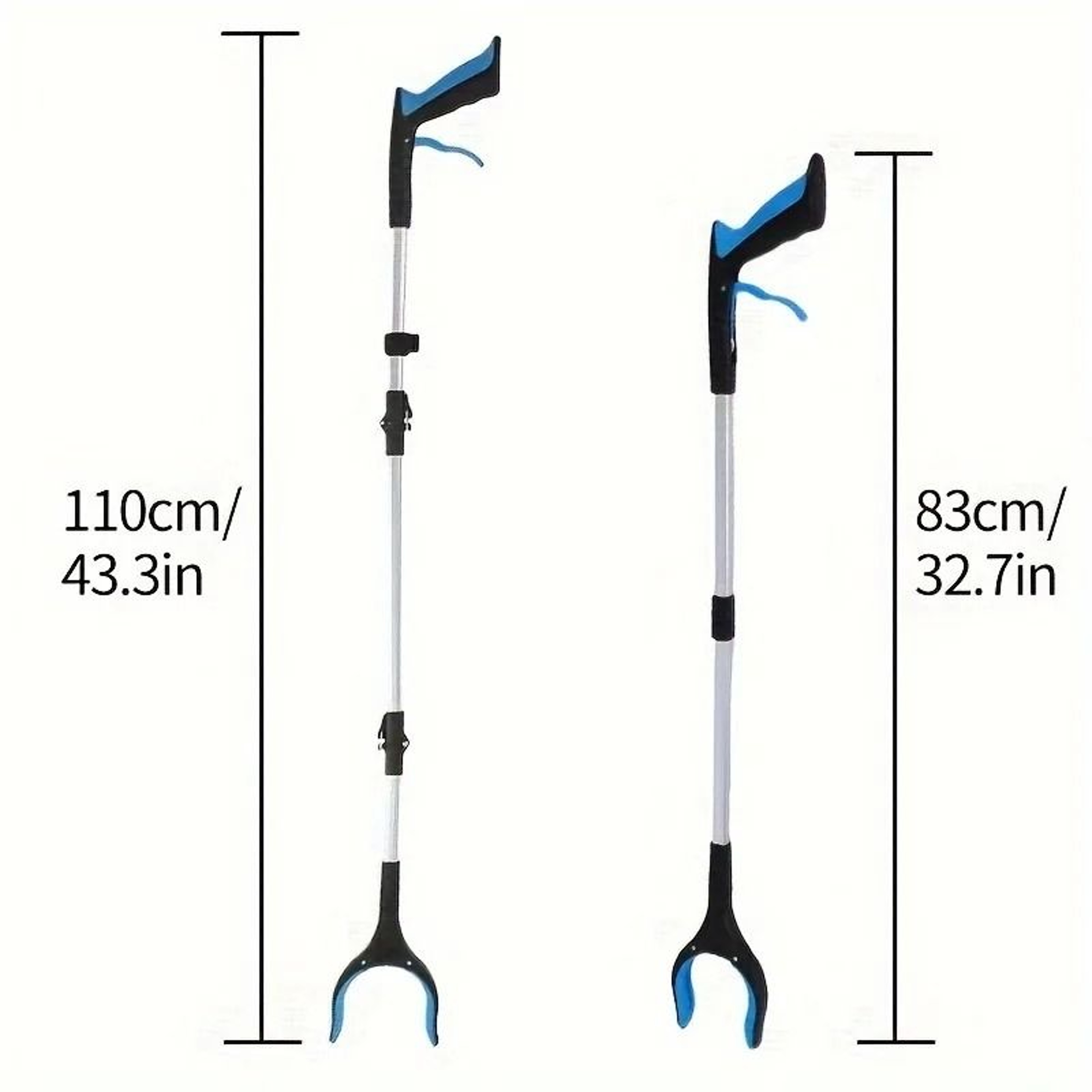 Foldable Grabber Reacher Tool  Aluminum Alloy Garbage Picker Stick With Extended Reach For Cleaning 0