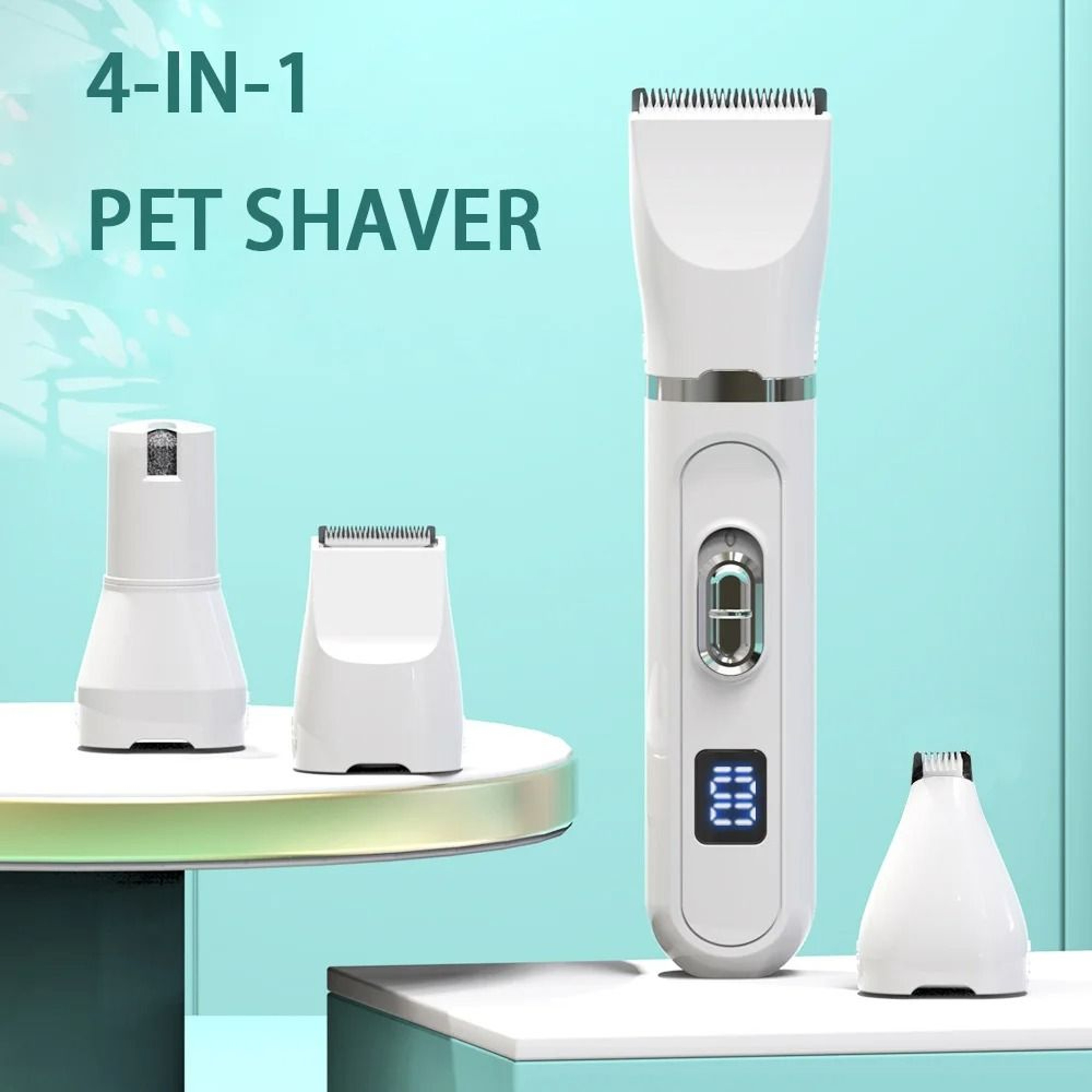 Professional Pet Hair Clippers  Silent USB Rechargeable Dog Grooming Trimmer For Cats And Dogs 6