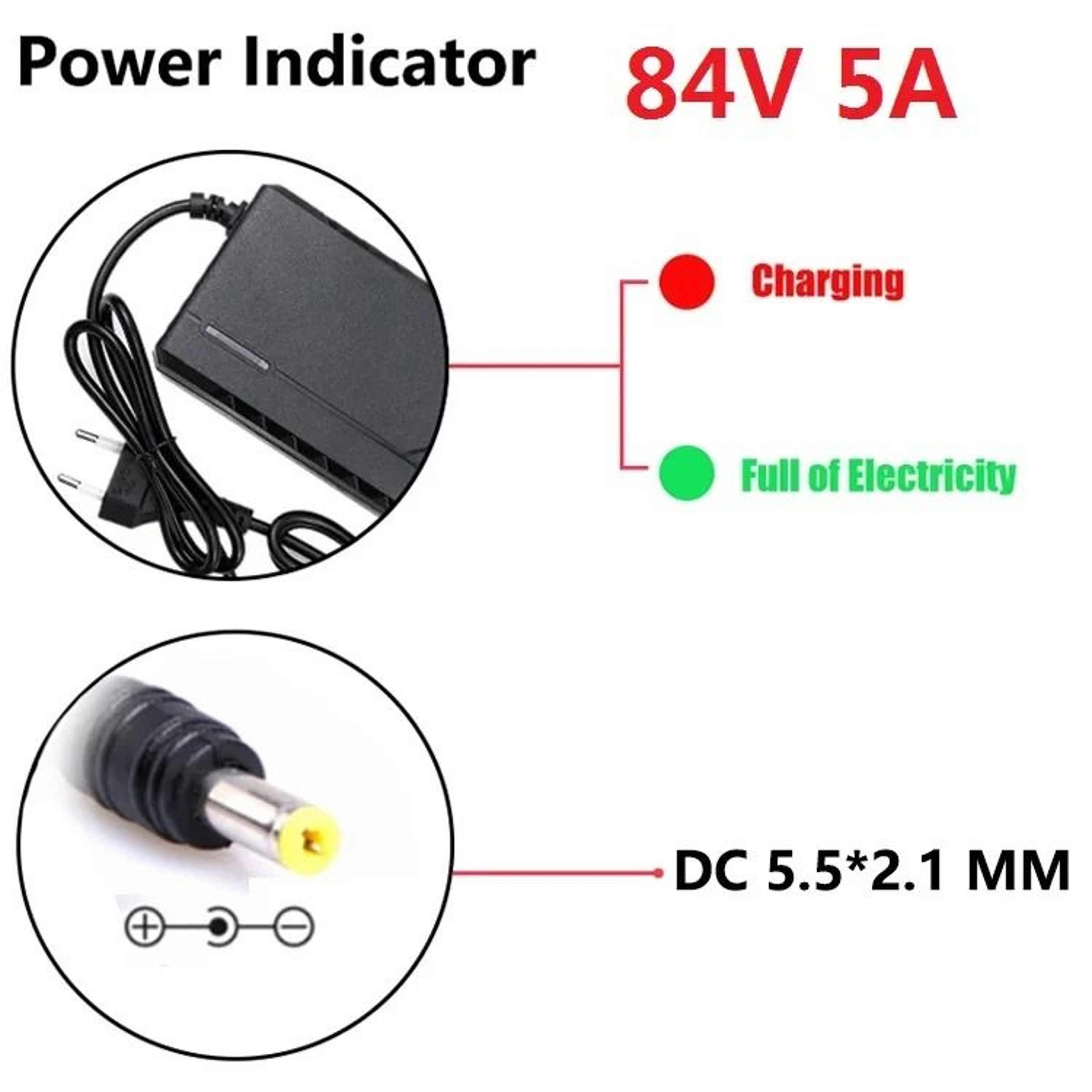 72 V 5 A LithiumIon Battery Pack Charger 84 V Output For 20 S Battery Packs 7