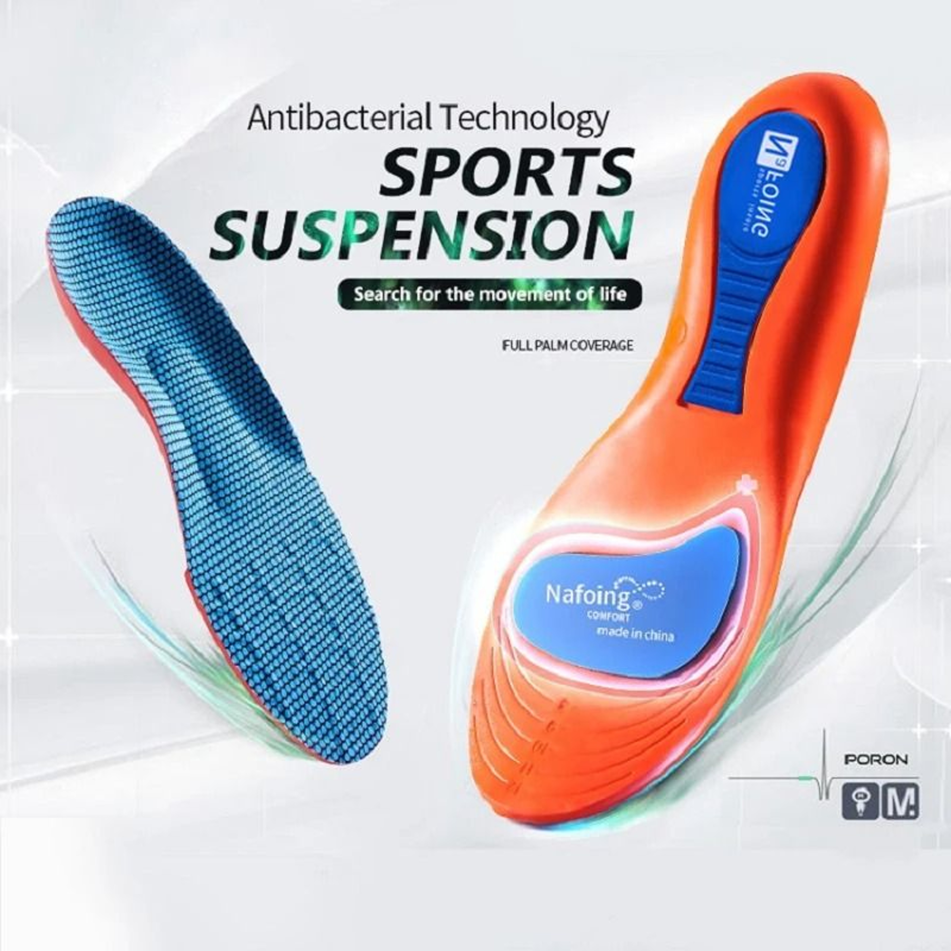 Sport Orthopedic Insoles Shock Absorbing EVA Memory Foam Inserts For Running And Everyday Comfort 0