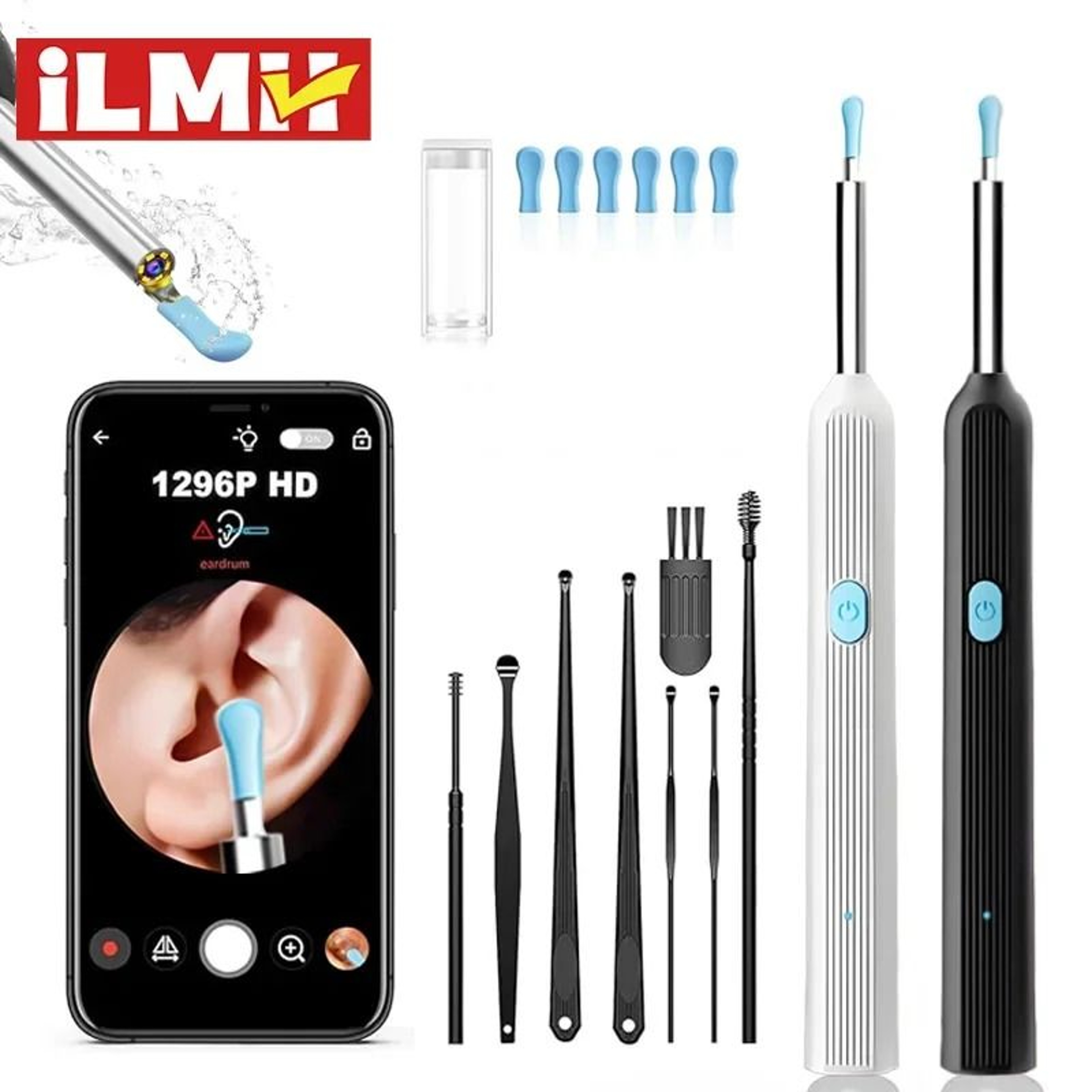 Visual Ear Wax Cleaner With HD Camera Safe Ear Cleaning Endoscope Tool With LED Light 0