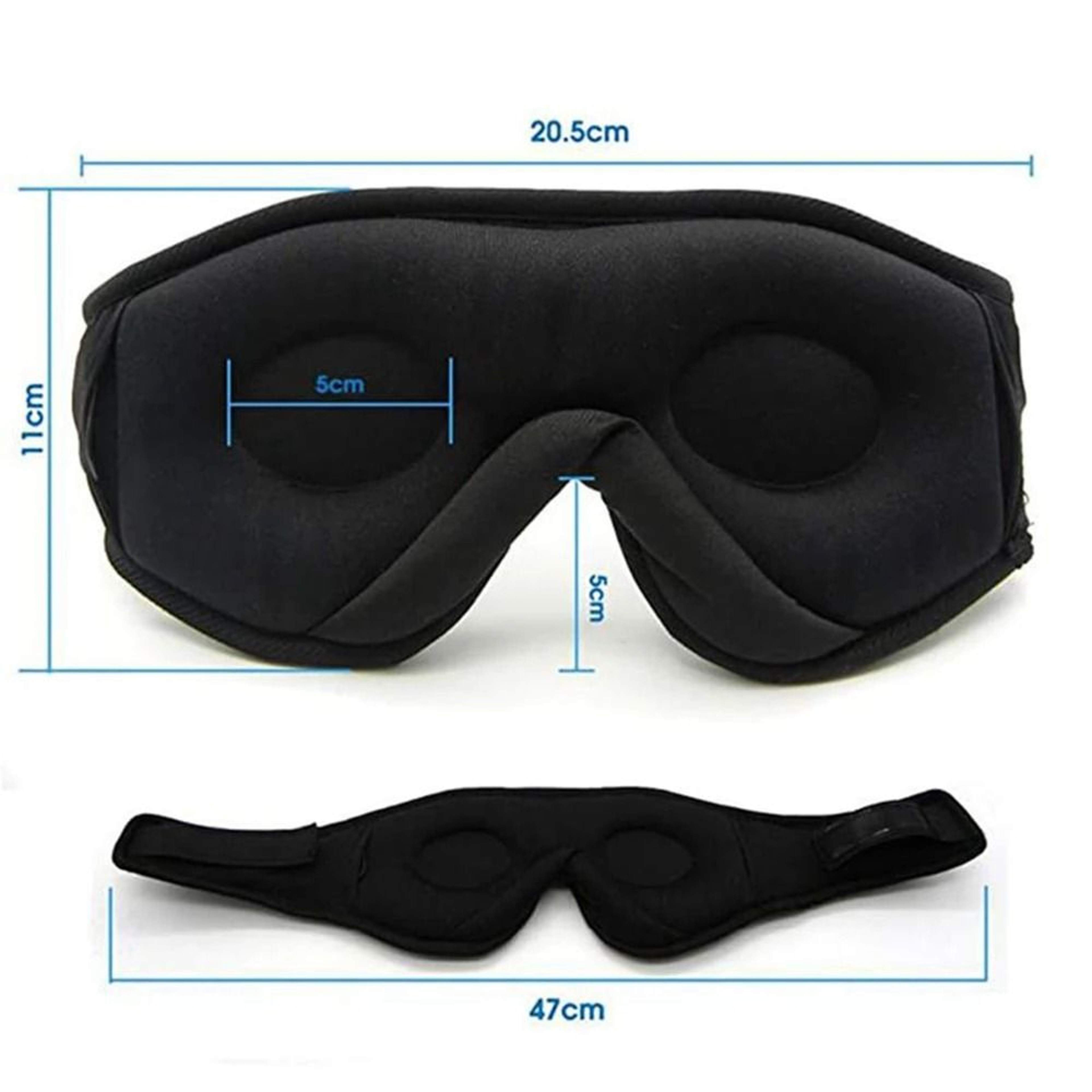Bluetooth Sleep Mask With Builtin Headphones  3D Memory Foam Eye Mask And HD Music Headset For Slee 1